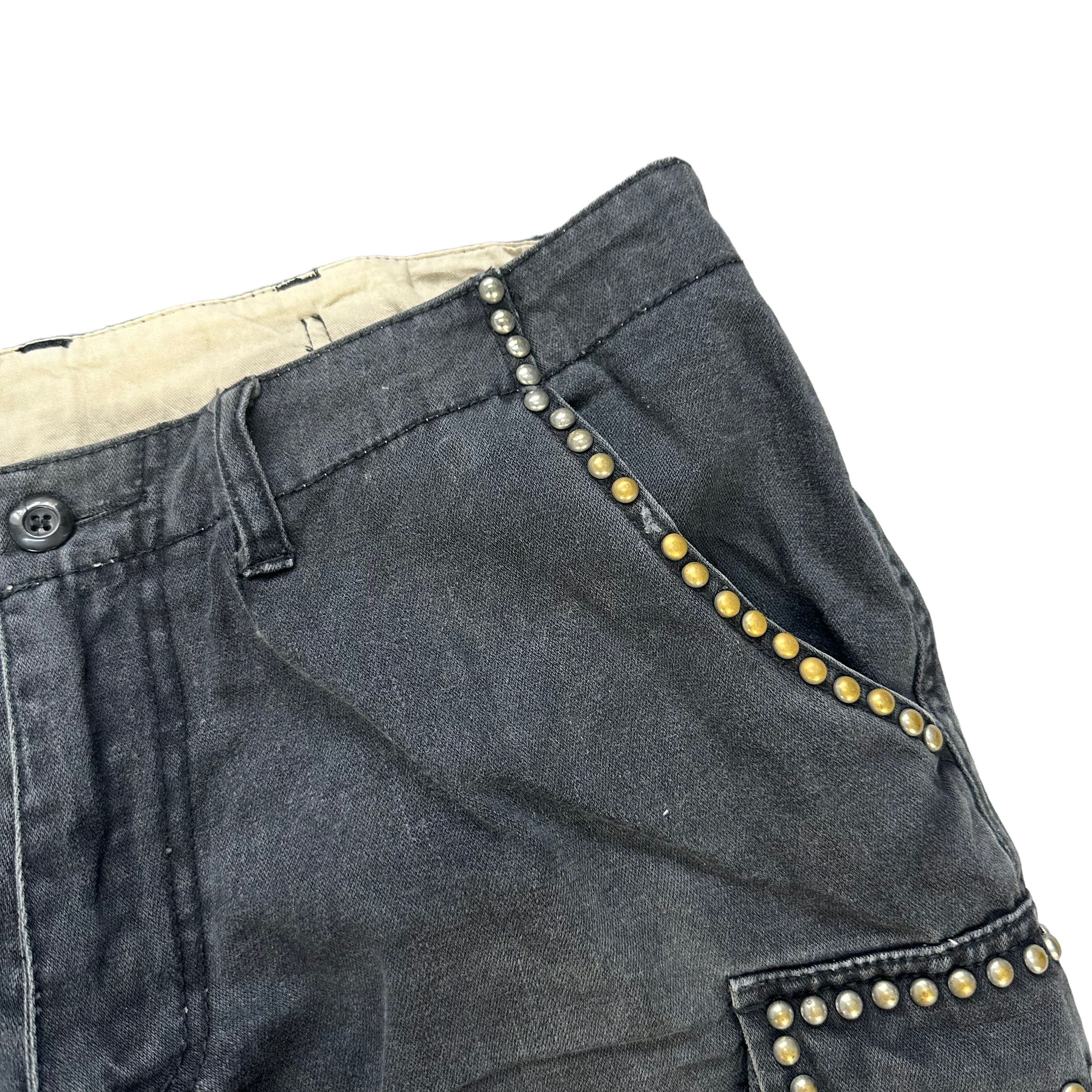 Japanese Brand POWER TO THE PEOPLE STUDDED CARGO PANT #8087-201 Size US 33 - 6 Thumbnail