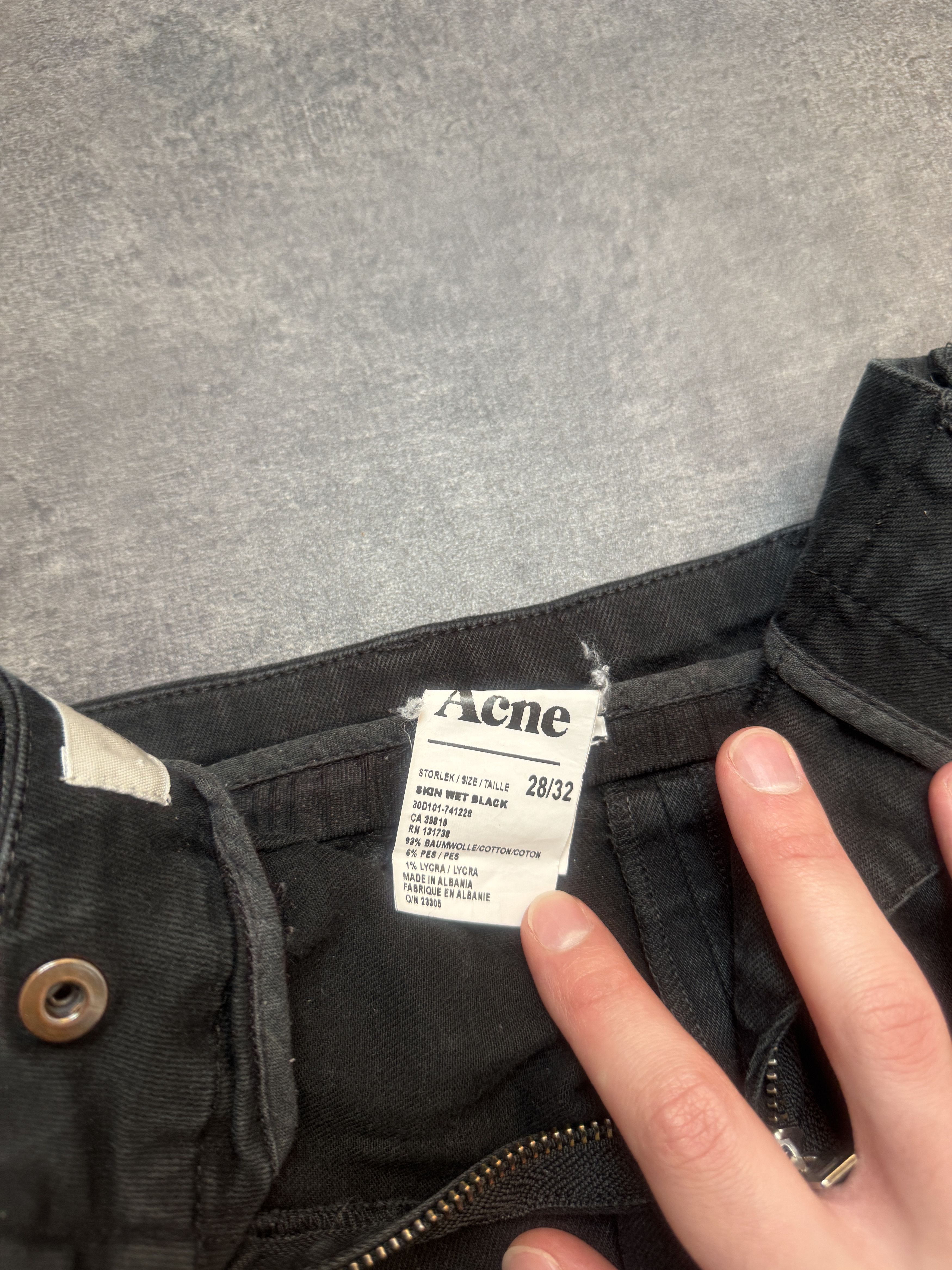 Acne Studios Acne Studios Rock Unisex Ysl type Wet Skinny Jeans Size US 26 / EU 42 - 3 Thumbnail