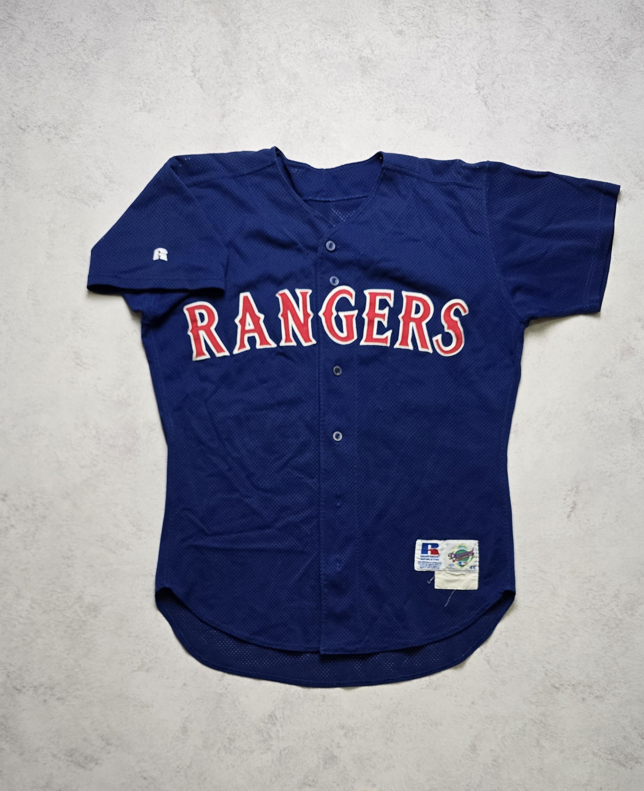 Russell Athletic Texas Rangers Team Issued BP Jersey #62 Men’s L 44 1990s USA Size US L / EU 52-54 / 3 - 2 Thumbnail