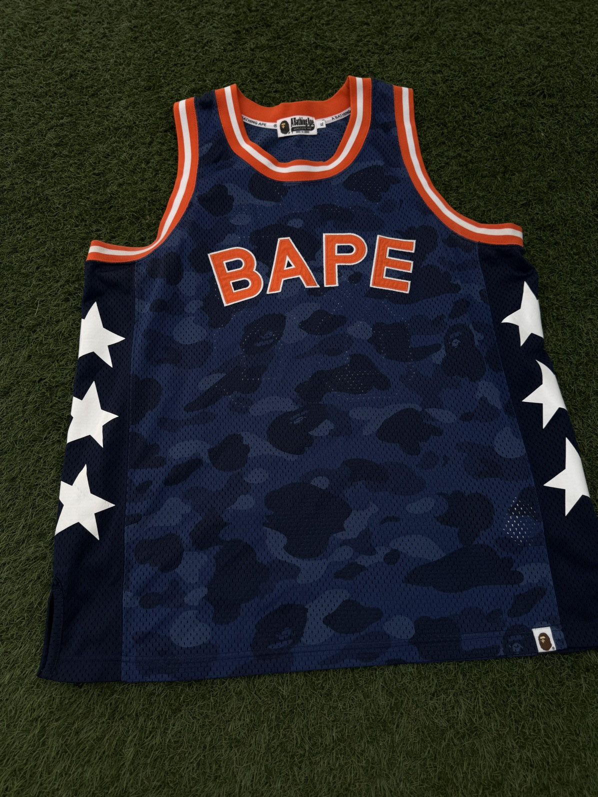 Bape Bape Jersey Blue Orange “88” Men’s Size (XL) Size US XL / EU 56 / 4 - 1 Thumbnail
