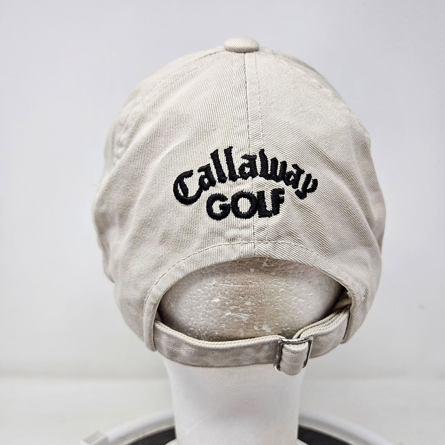 Callaway Callaway Golf Hat Cap Strap Back Beige Embroidered VFT Mens Baseball One Size Beige Mens Golf Hat Cap Strap Back Embroidered VFT Callaway Size ONE SIZE - 4 Thumbnail