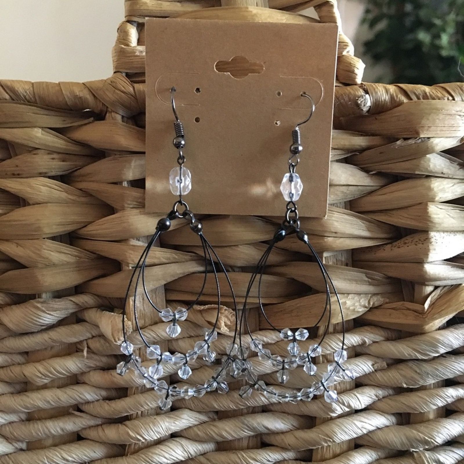 Vintage Vintage tiered beaded fish line earrings Size ONE SIZE - 1 Thumbnail