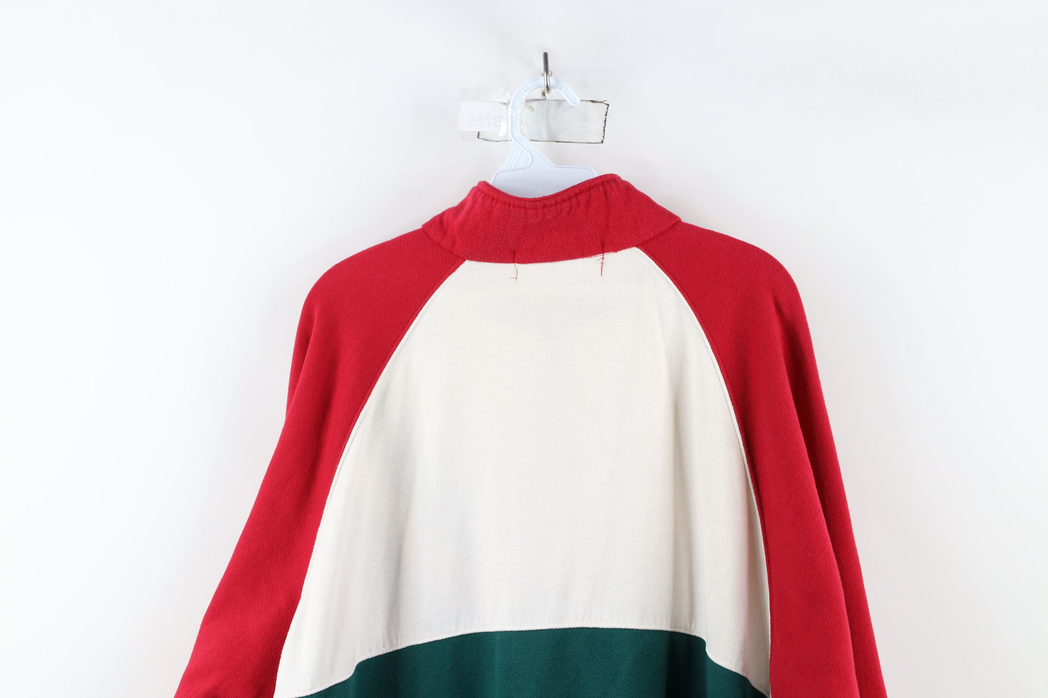 Vintage Vintage 90s Streetwear Block Full Zip Sweatshirt Jacket Size US XL / EU 56 / 4 - 12 Thumbnail