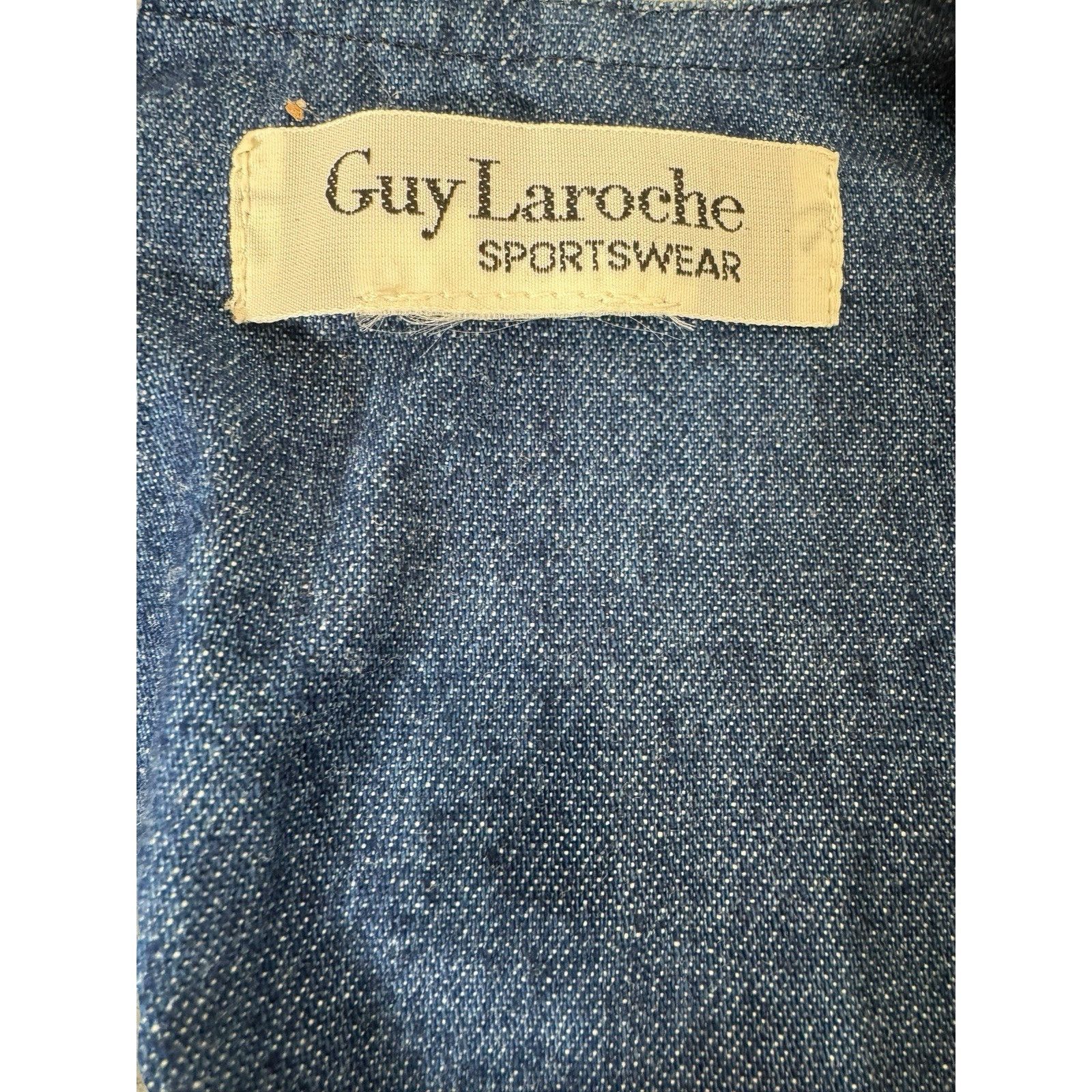 Guy Laroche Vintage Guy Laroche Pairs Denim Blazer Jacket Size M Size M / US 6-8 / IT 42-44 - 7 Thumbnail