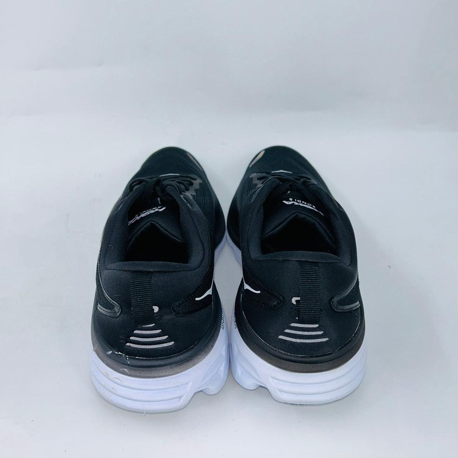 Hoka HOKA WOMENS BONDI8 WHITE/BLACK MESH RUNNING SHOES SIZE 7.5B Size US 7.5 / IT 37.5 - 3 Thumbnail