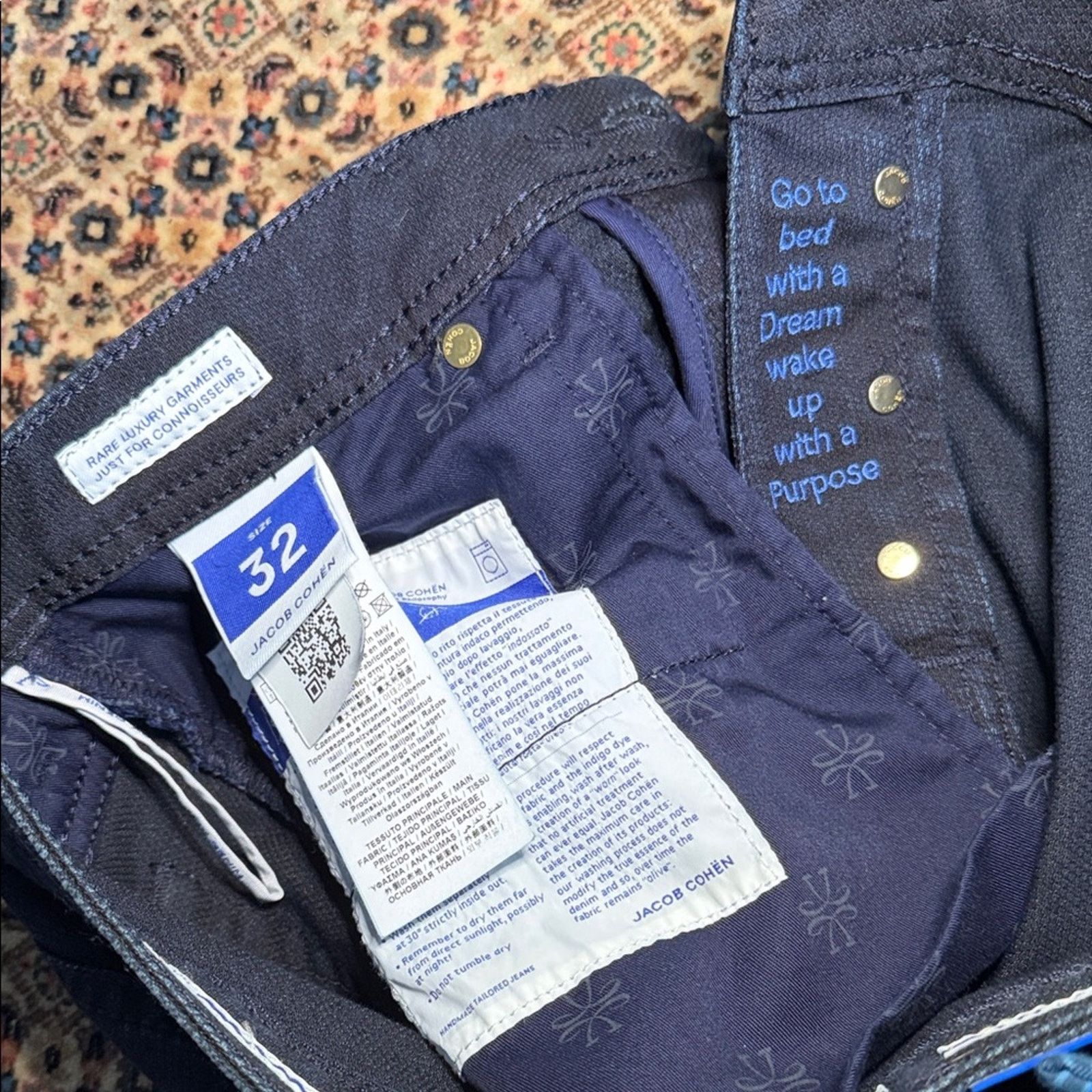 Jacob Cohen Jacob Cohen Men's Deep Indigo Bard Jeans Size 32 Size US 32 / EU 48 - 14 Thumbnail