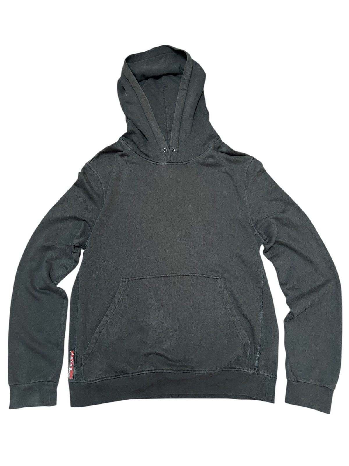 Prada Prada Red Tab Pull Over Hoodie Size US XL / EU 56 / 4 - 3 Thumbnail