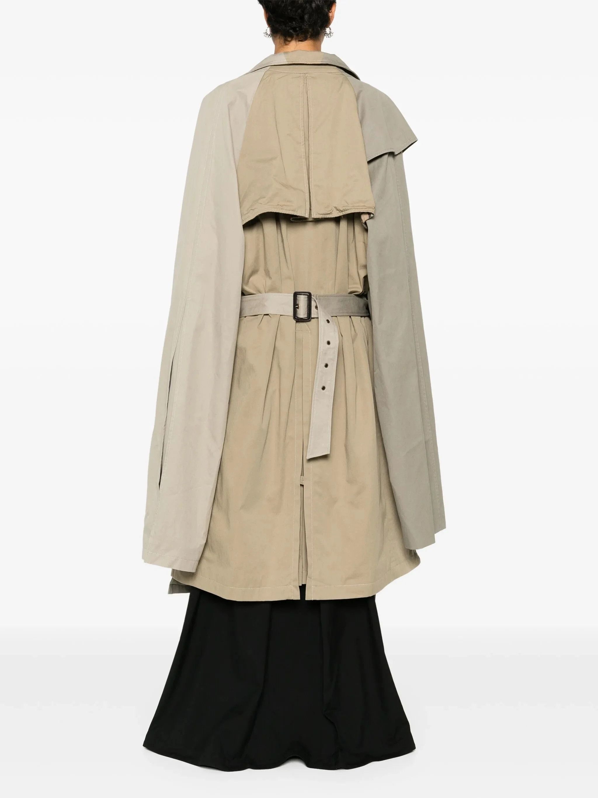 Balenciaga o1tr1nto1125 Double Sleeve Trench Coat in Multicolor Size XS / US 0-2 / IT 36-38 - 3 Thumbnail