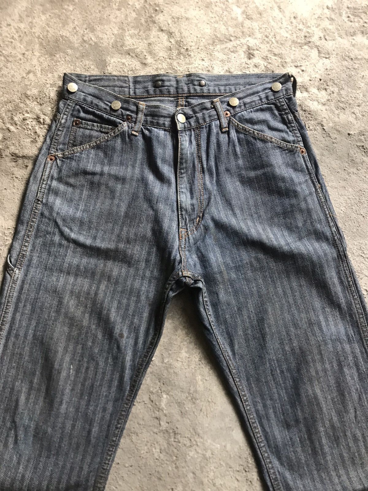 Hysteric Glamour ⚡️Hysteric Glamour Kinky Carpanter Herringbone Baggy- W32 Size US 32 / EU 48 - 4 Thumbnail