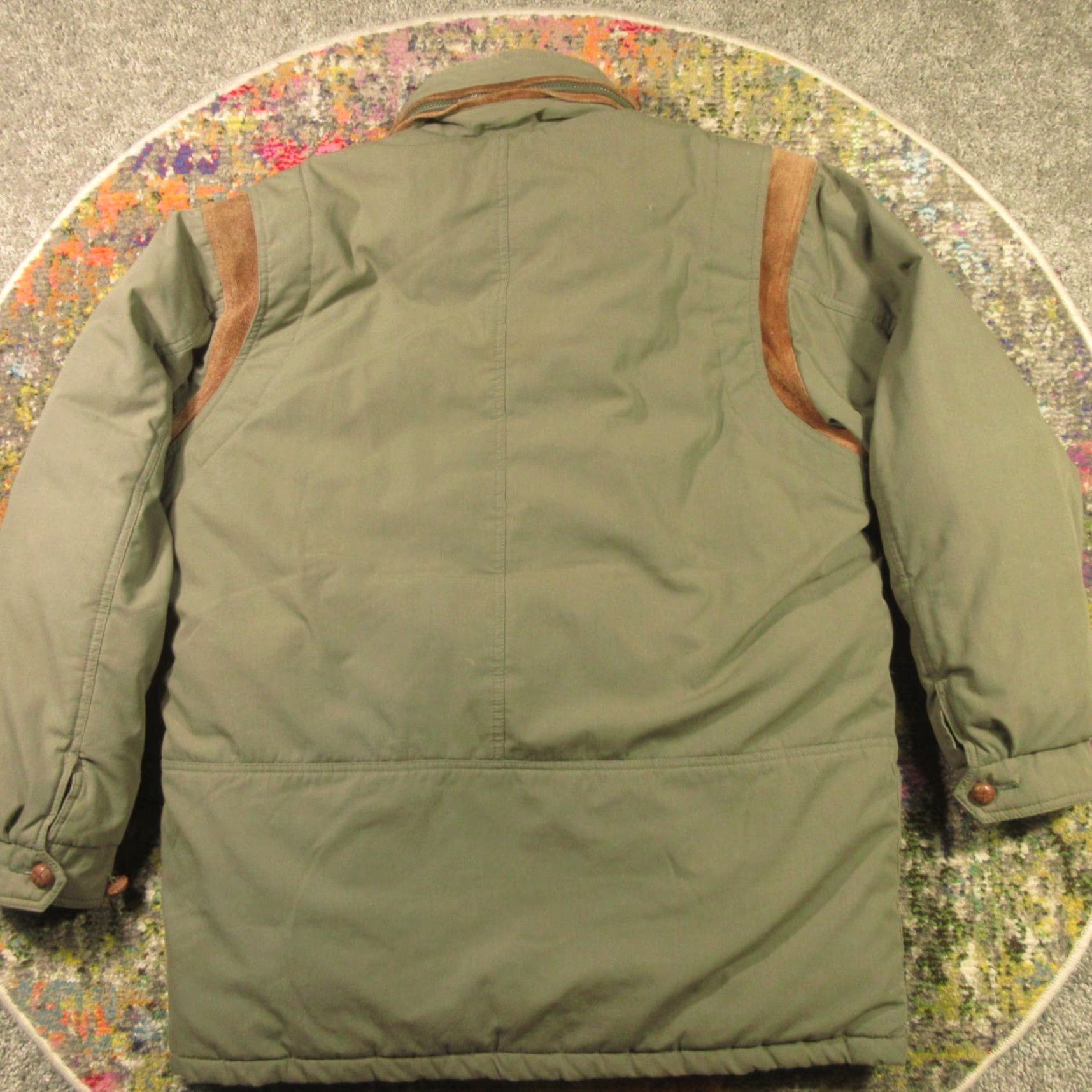 Vintage VINTAGE Heavy Down Parka Jacket Mens L Green Hooded Field Master Thick & Warm Size US L / EU 52-54 / 3 - 6 Thumbnail