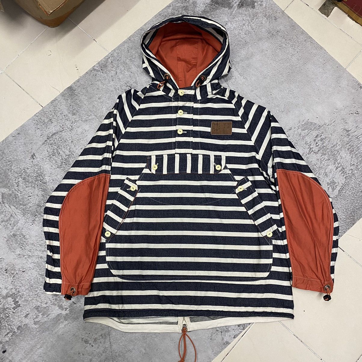Japanese Brand 🇯🇵Chairmade Stripe Jacket🇯🇵 Size US XL / EU 56 / 4 - 1 Thumbnail