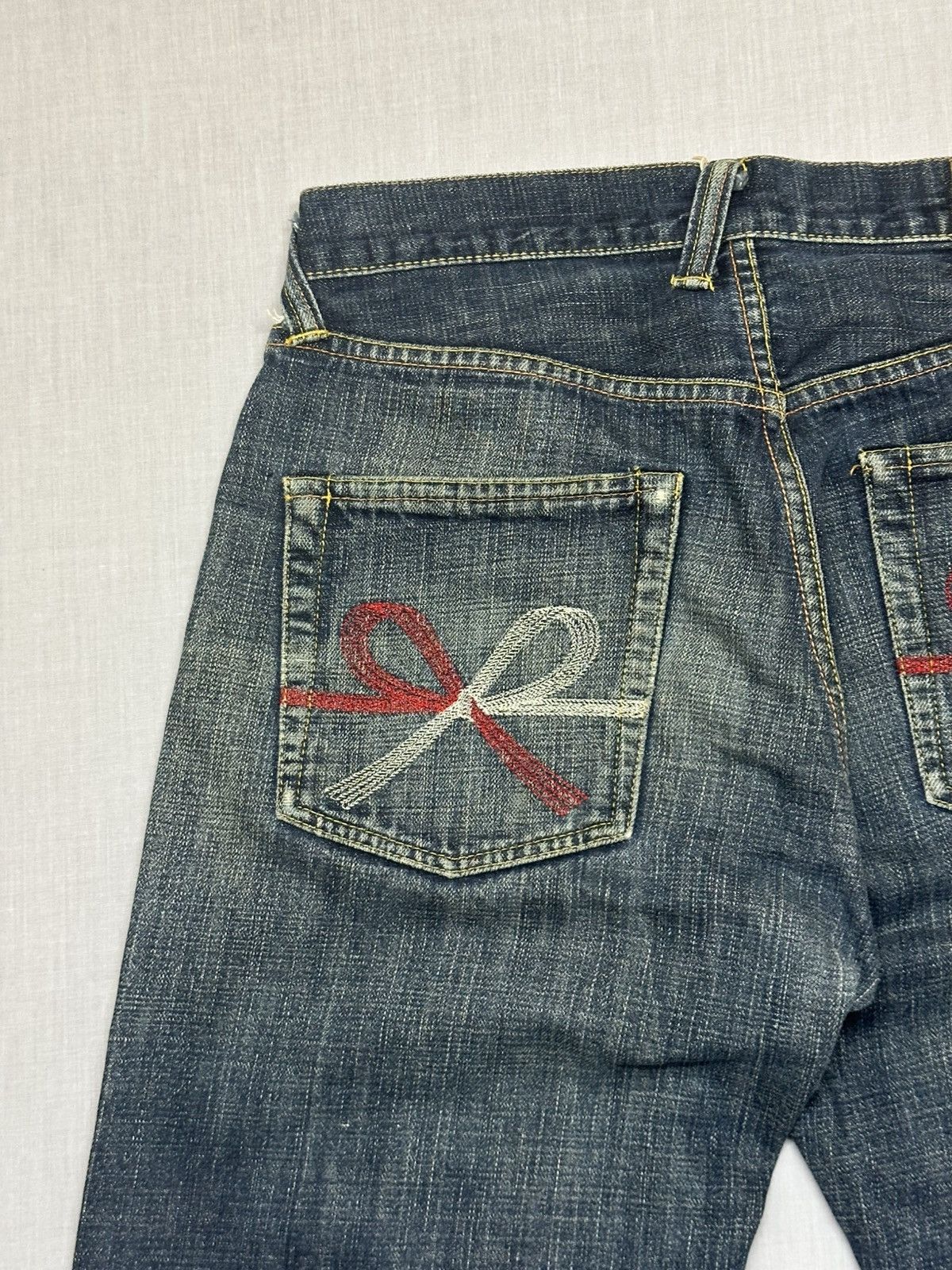 Evisu EVISU Ribbon Embroidered Denim Pants. Size US 32 / EU 48 - 3 Thumbnail