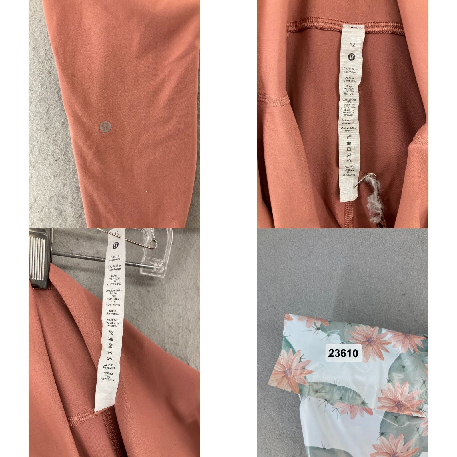 Lululemon VINTAGE Lululemon Women’s Pants 12 Pink Yoga Stretch Athletic Skinny Inseam 27 Athletic Size 34" / US 12 / IT 48 - 8 Thumbnail