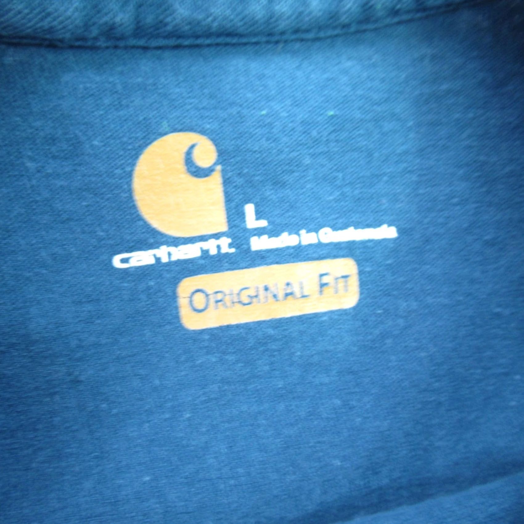 Carhartt Carhartt Shirt Large Blue Long Sleeve Crew Neck Lightweight Casual Mens Size US L / EU 52-54 / 3 - 3 Thumbnail