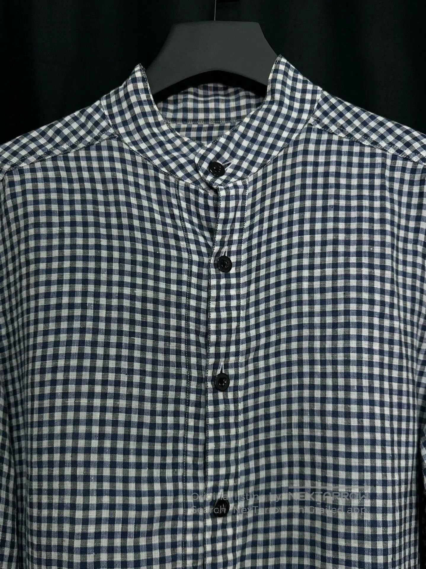 Japanese Brand workers style cotton linen shirt. Size US L / EU 52-54 / 3 - 4 Thumbnail