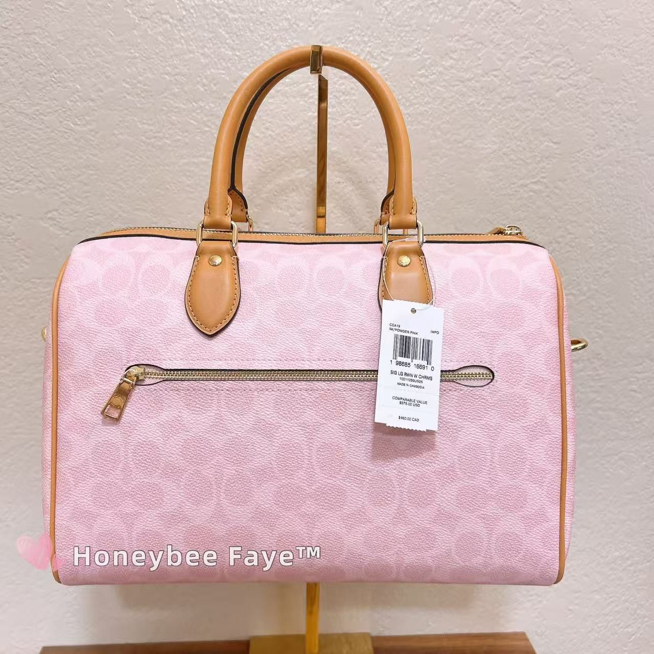 Coach Rowan Large Satchel Bag In Signature Canvas With Charms Size ONE SIZE - 4 Thumbnail