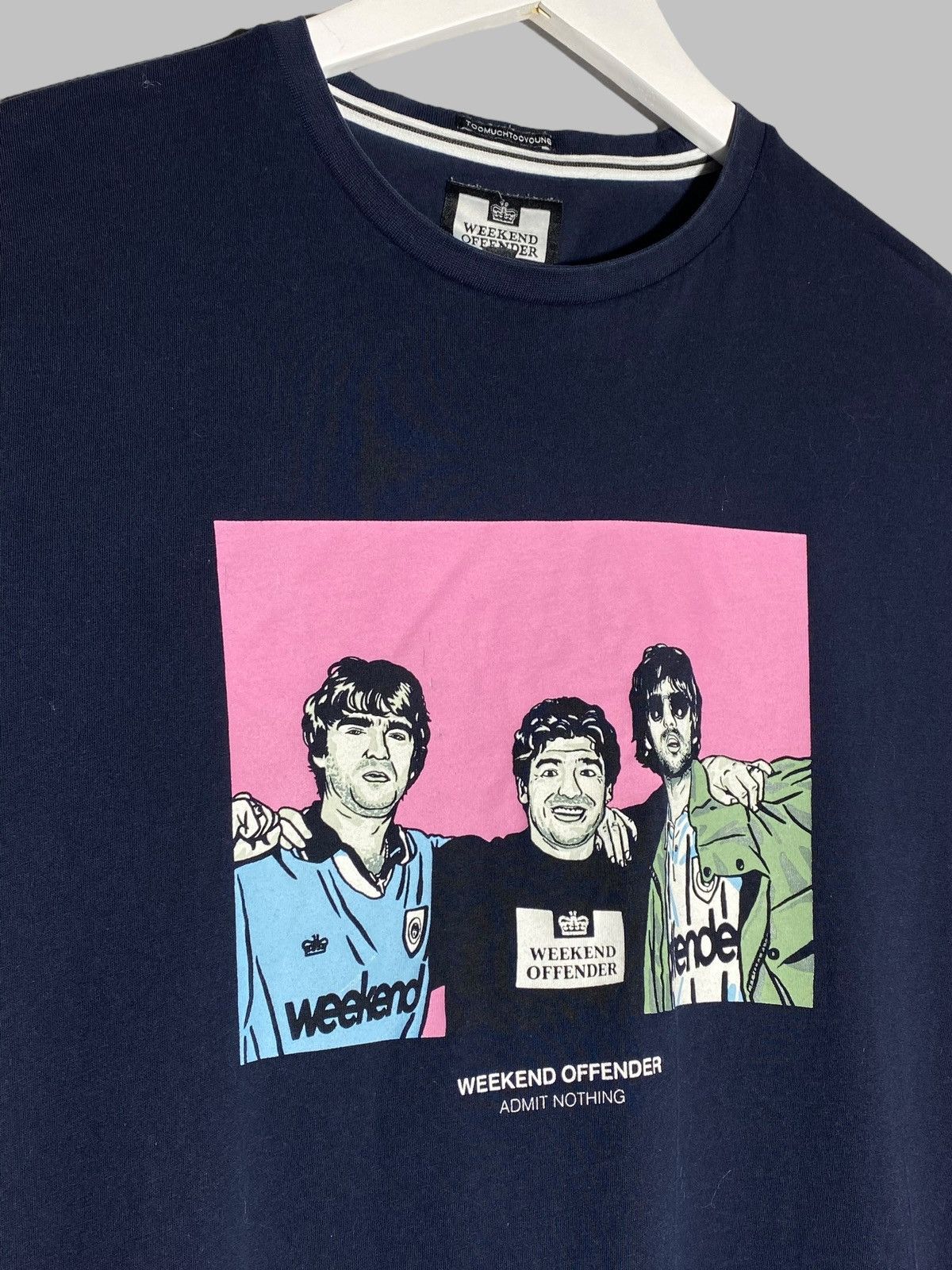 Band Tees × Weekend Offender Weekend Offender Diego Maradona & Oasis Gallagher t-shirt Size US L / EU 52-54 / 3 - 3 Thumbnail