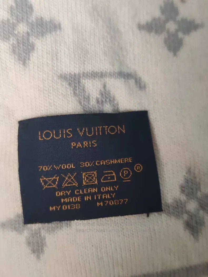 Louis Vuitton Louis Vuitton Old Flower Wool Scarf Size ONE SIZE - 2 Thumbnail