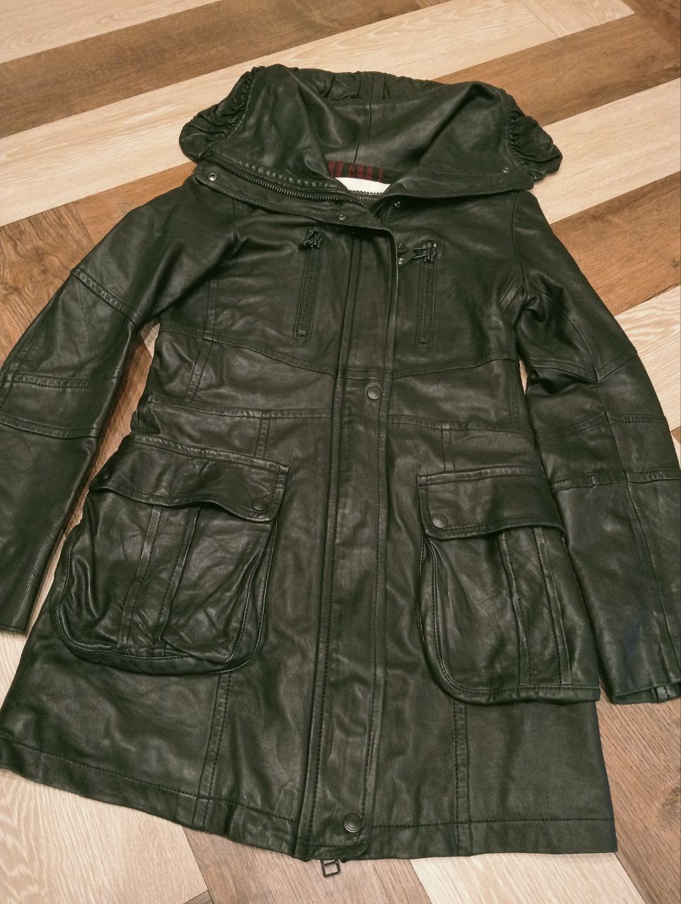 ATSURO TAYAMA JAPANESE ATSURO TAYAMA LONG LEATHER JACKET Size S / US 4 / IT 40 - 3 Thumbnail
