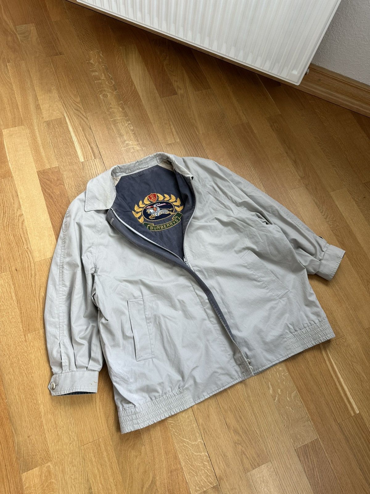Vintage 90’s Burberry Jacket Big Inside Logo