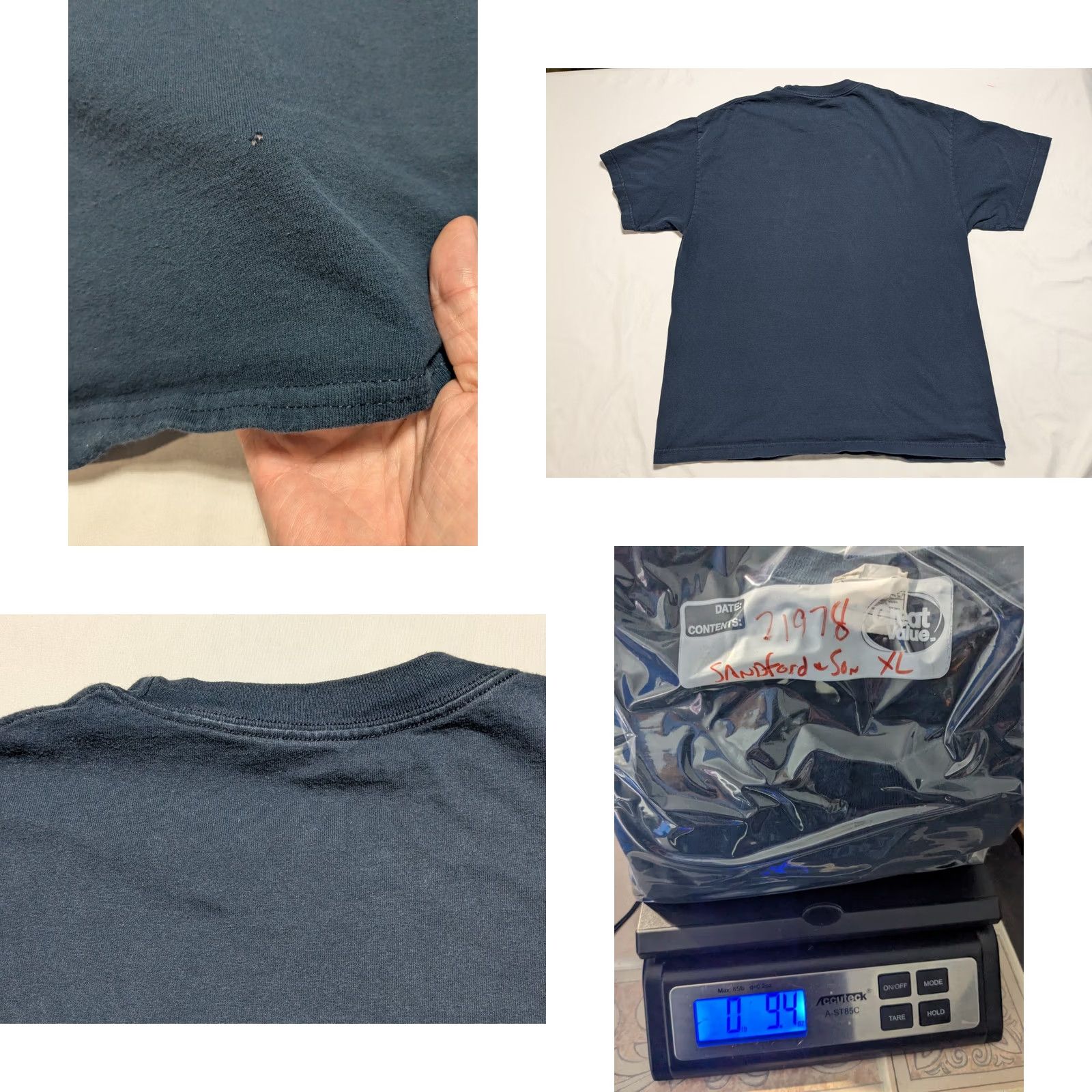 FRED VTG Y2K Fred Sanford & Son YOU BIG DUMMY Red Foxx Alstyle Men XL Blue T-Shirt Size US XL / EU 56 / 4 - 9 Thumbnail