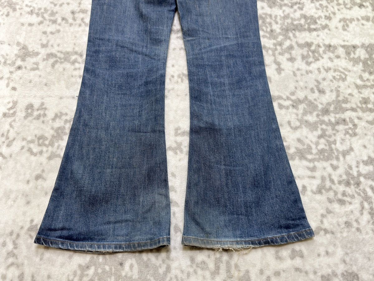 Edwin Vintage Something Flared Bush Pants Y2K Bell Bottom Denim Size 26" / US 2 / IT 38 - 13 Thumbnail