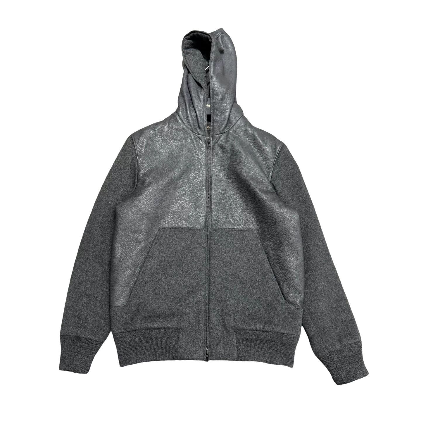 Loro Piana Loro Piana Deer Leather & Cashmere Hooded Jacket S Size US S / EU 44-46 / 1 - 1 Thumbnail