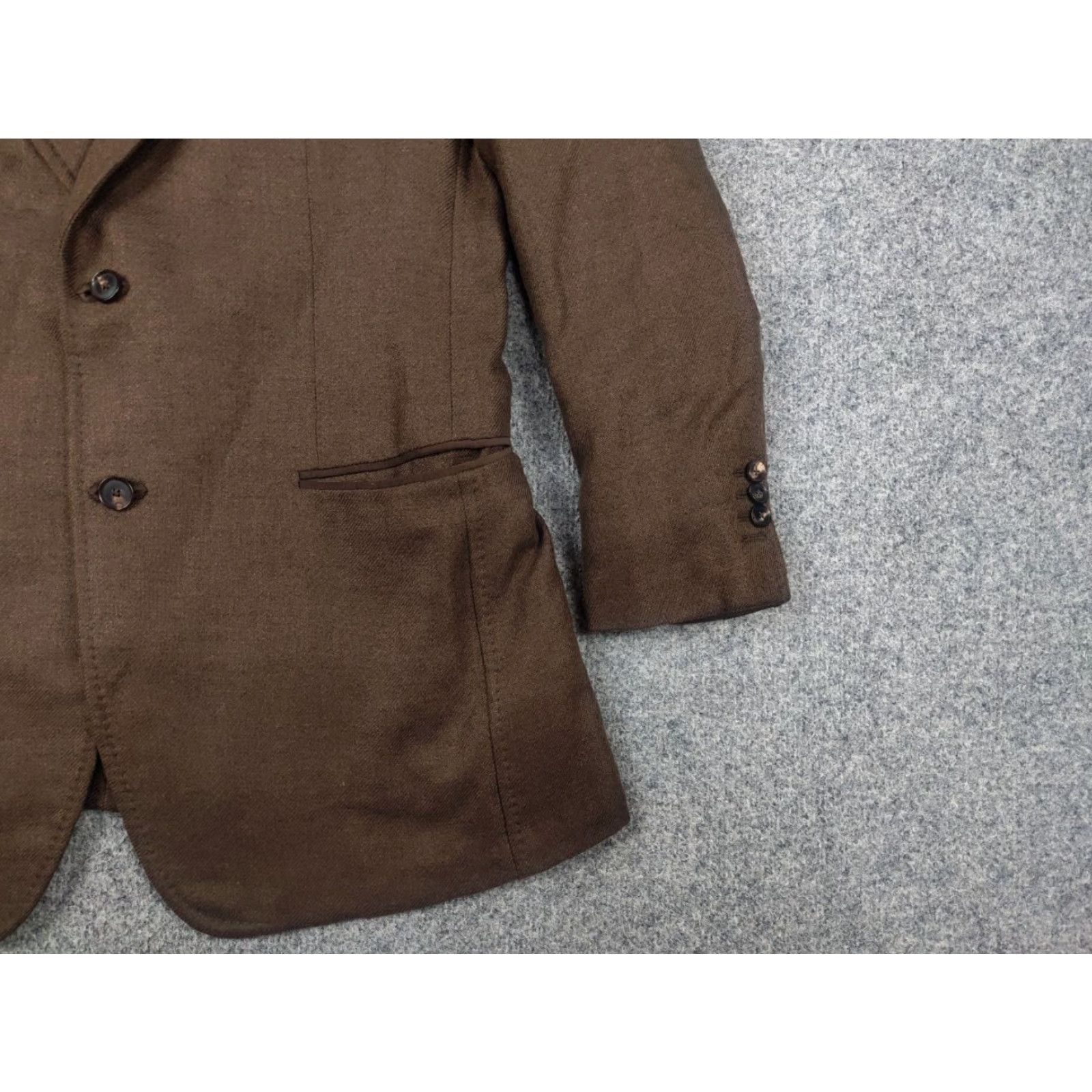 Pal Zileri Pal Zileri Blazer Jacket Sartoriale Italy Cashmere Silk Brown Classic 2 Button Size 42R - 4 Thumbnail