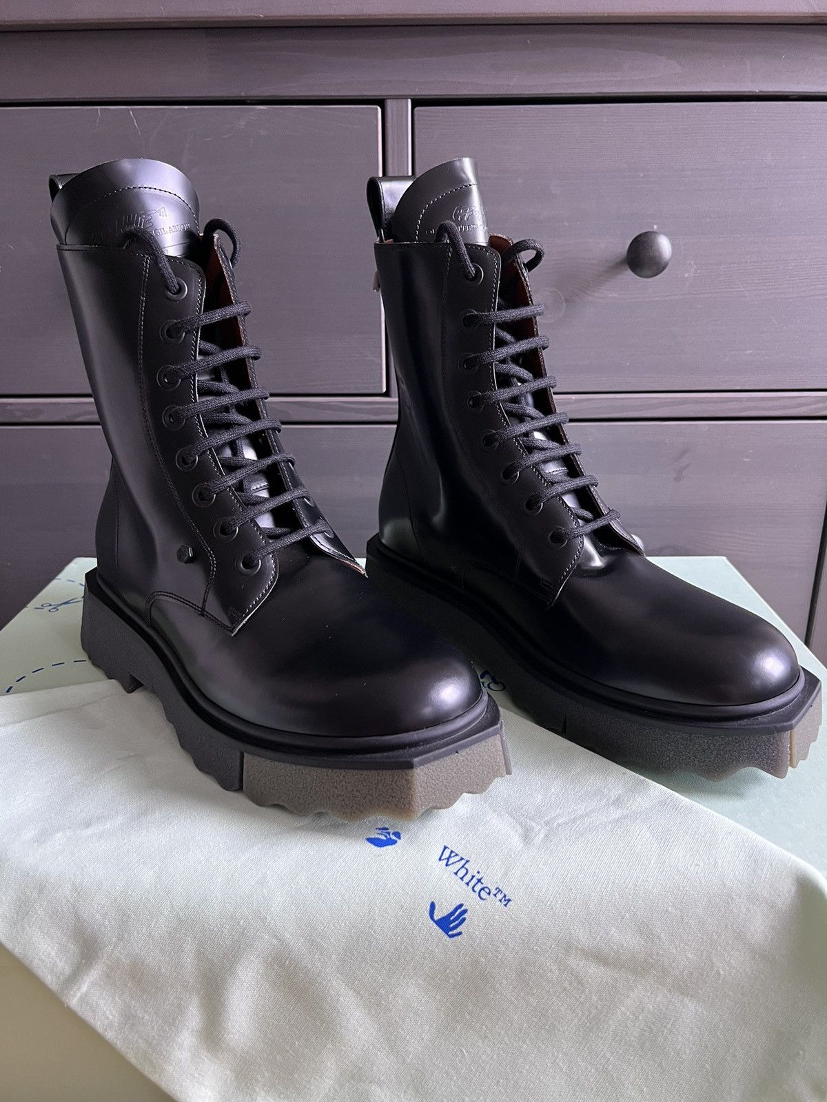 NIB $1.1K Sponge-Sole Army/Combat Boots Italy SEND OFFERS