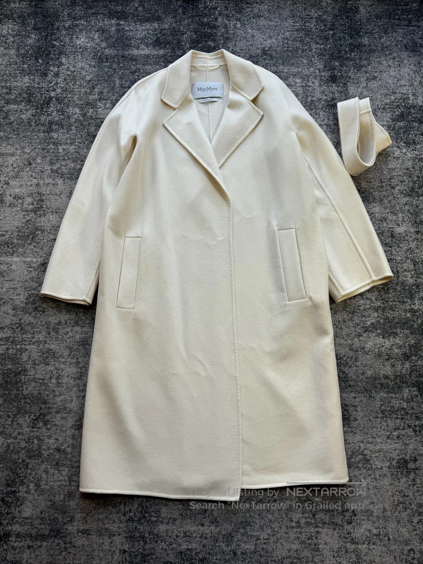 Max Mara MaxMara White Wool Coat Size 38. Size M / US 6-8 / IT 42-44 - 1 Thumbnail