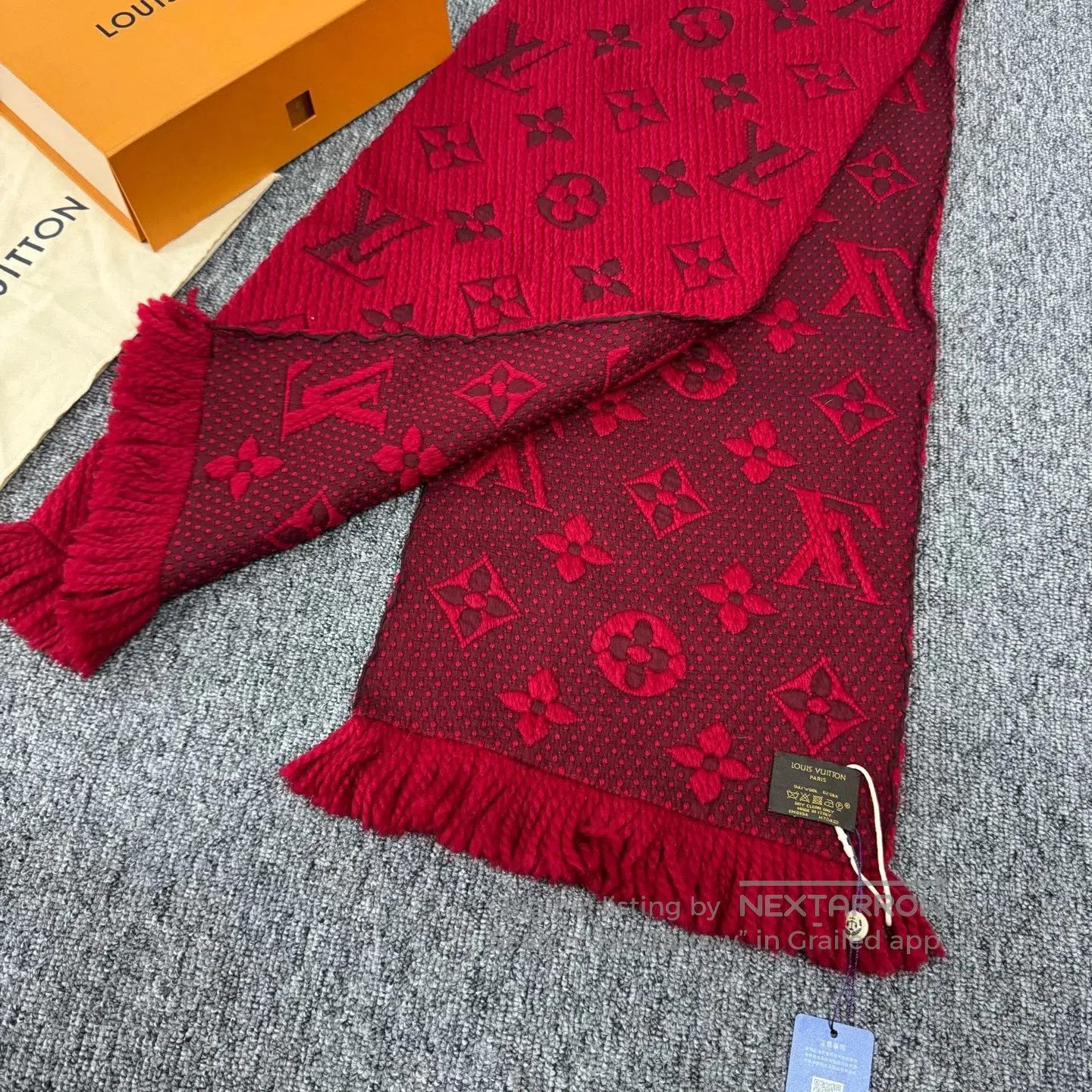 Louis Vuitton Louis Vuitton Silk-wool blend scarf with full-print vintag Size ONE SIZE - 3 Thumbnail