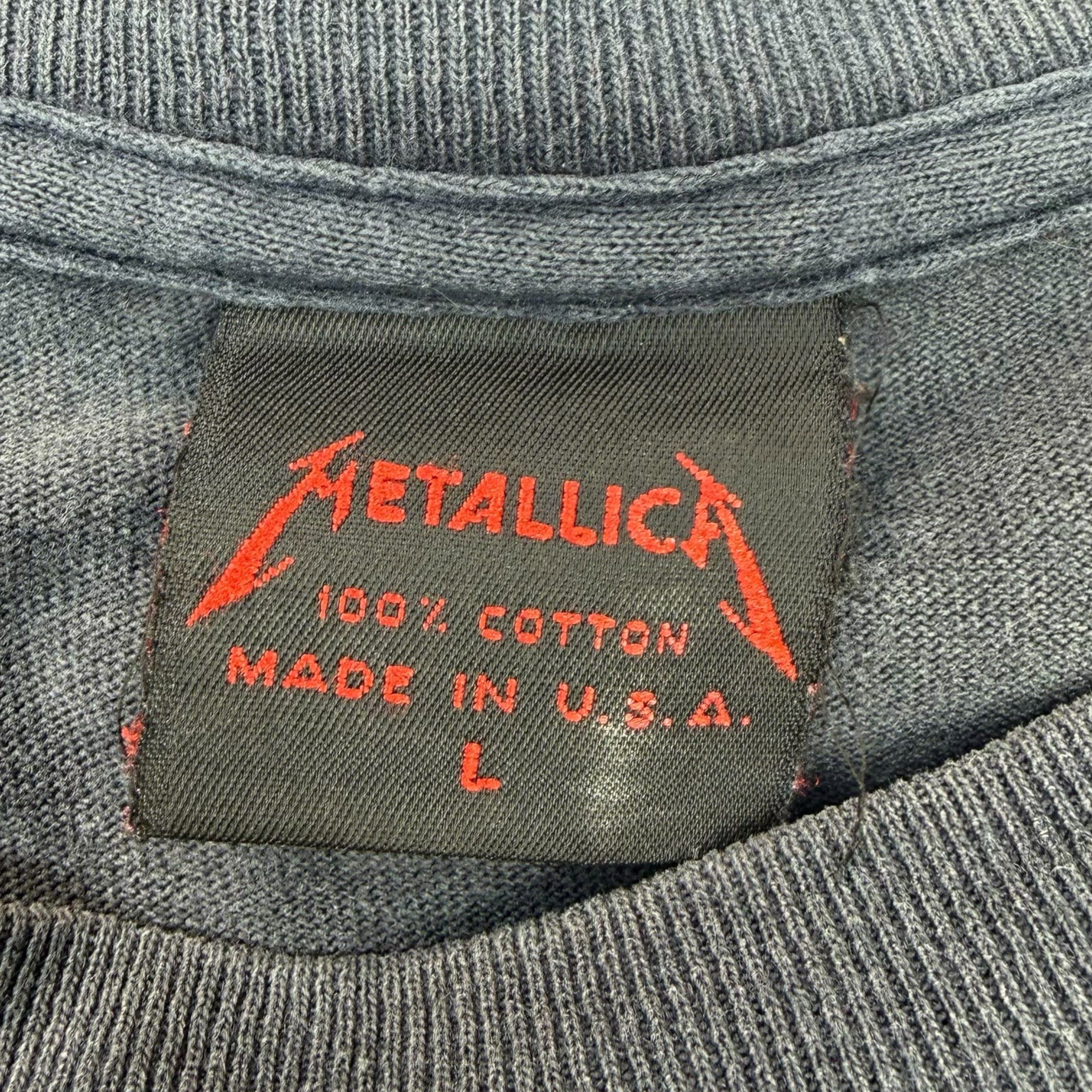 Vintage Vintage 1991 Metallica Enter Sandman Tour Tee L Size US L / EU 52-54 / 3 - 6 Thumbnail