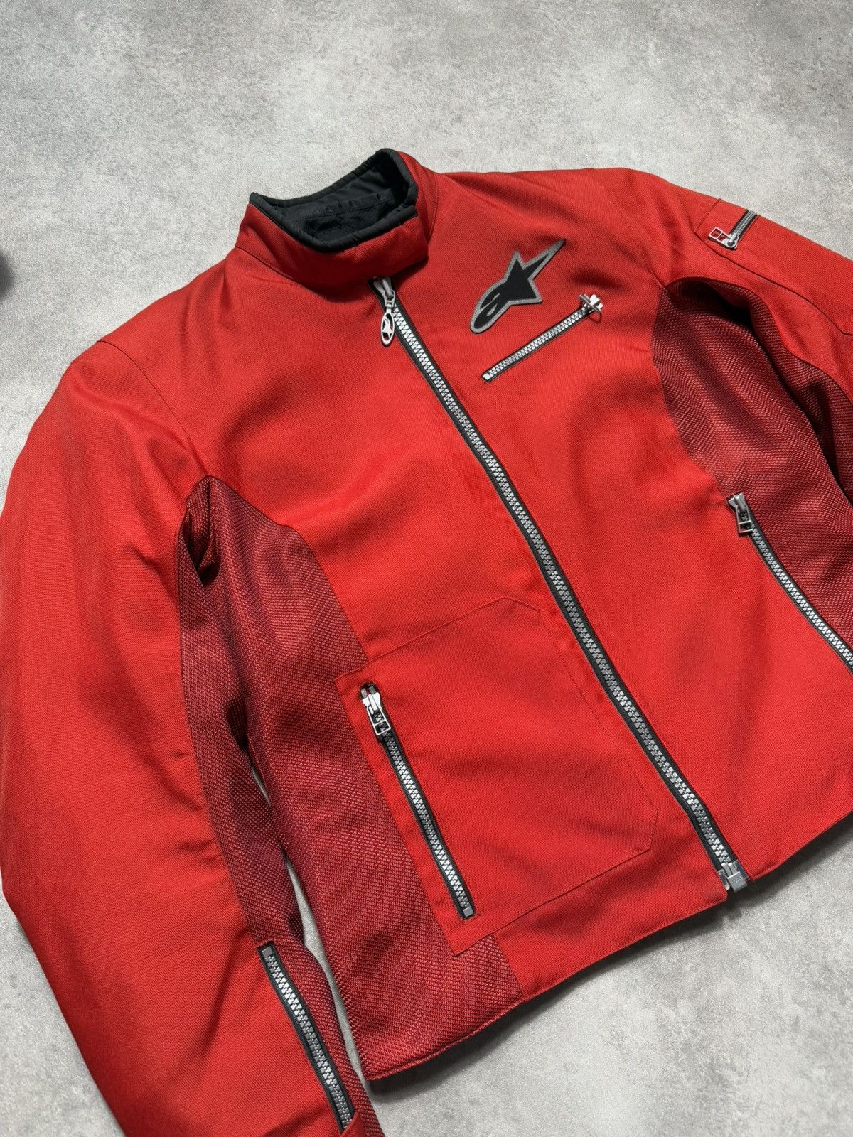 Alpinestars × Indian Motorcycle × Vintage Alpinestars Red Jacket Racing Cropped Boxy Fit Vintage Size L / US 10 / IT 46 - 2 Thumbnail