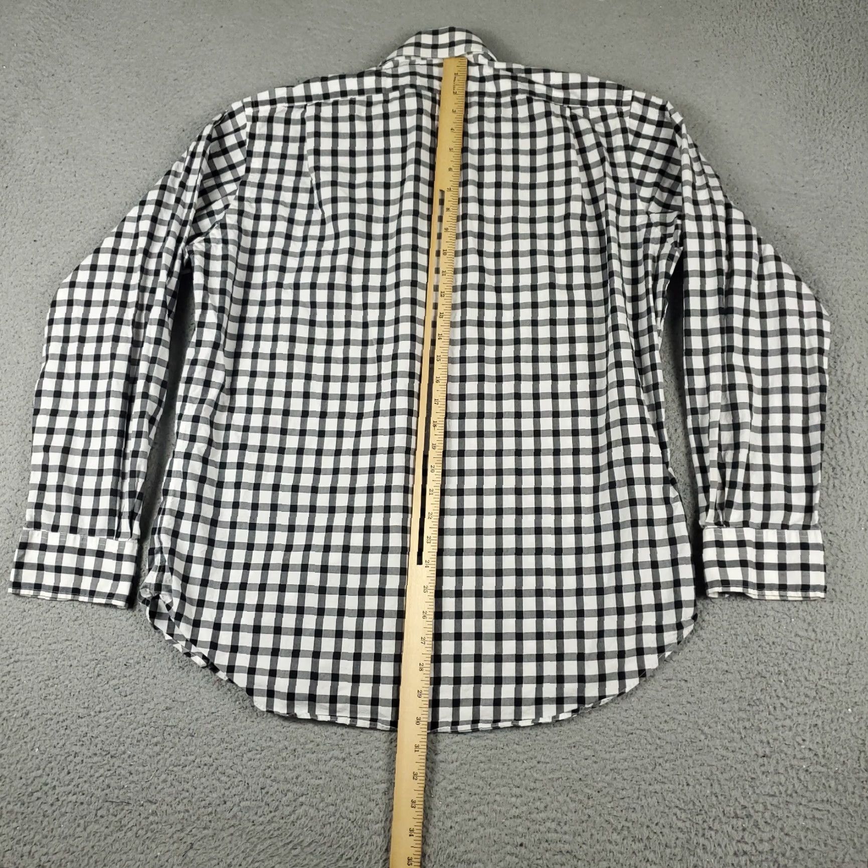Ralph Lauren Ralph Lauren Dress Shirt Mens 16 Gray Check Long Sleeve Button Up Size 42R - 3 Thumbnail