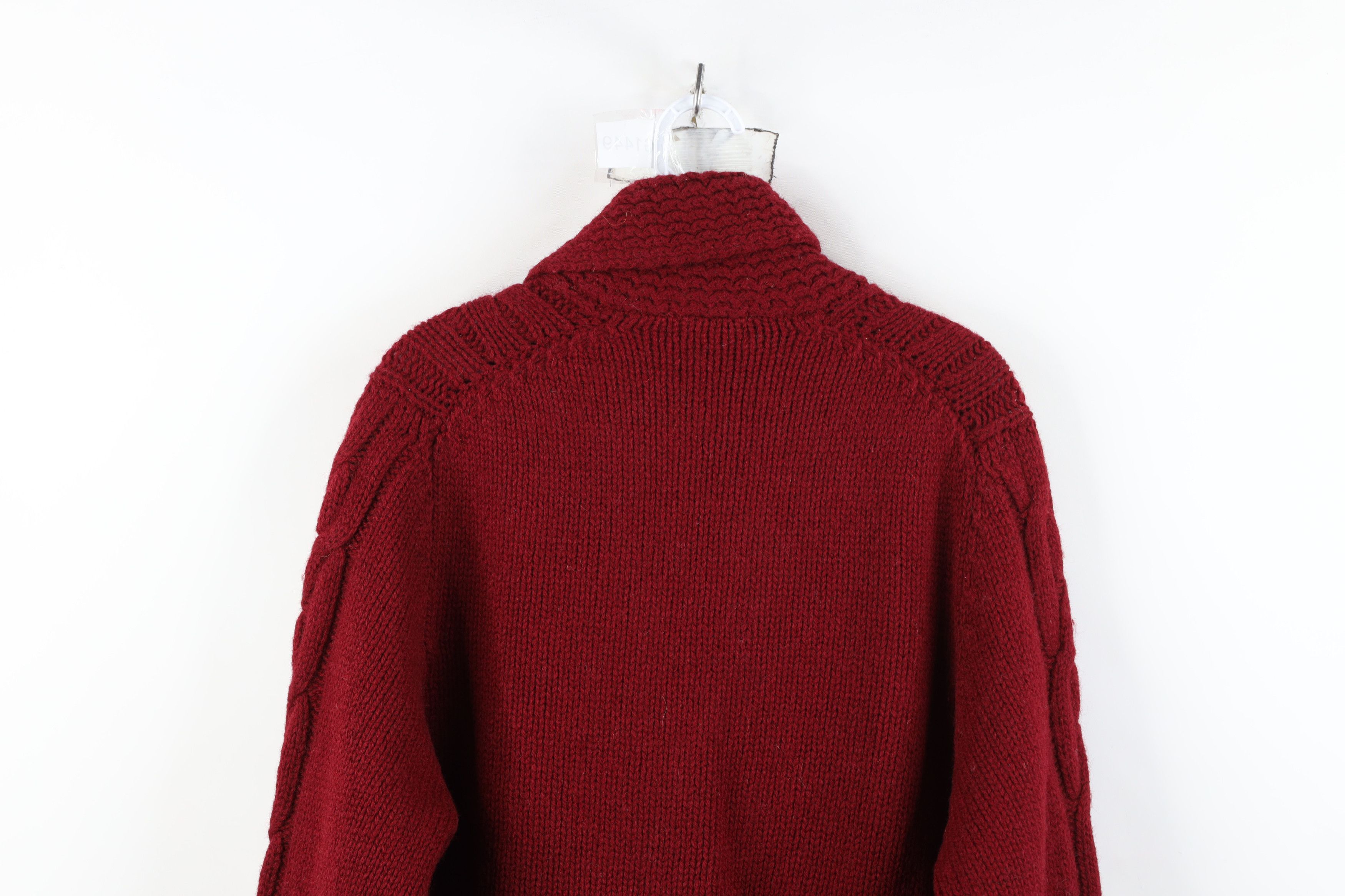 Vintage Vintage 50s 60s Streetwear Cable Shawl Cardigan Sweater USA Size US XL / EU 56 / 4 - 13 Thumbnail