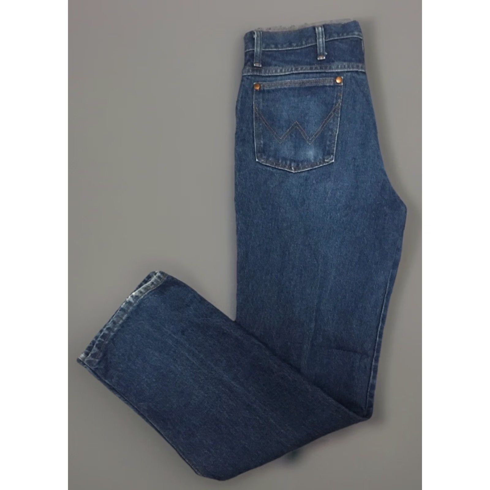 Wrangler VINTAGE Wrangler Jeans Western Cowboy Naturally Distressed From Wear Worn Size 33 32 Size US 33 - 4 Thumbnail