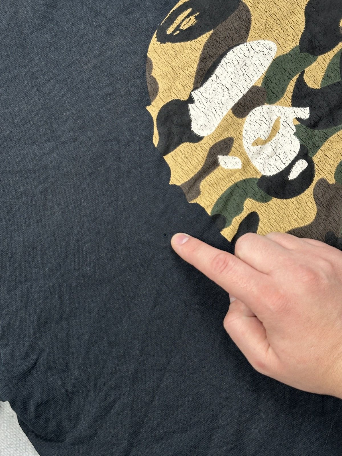 Bape Bape 1st Camo Big Ape By Bathing Rare Vintage Tee Size US XXL / EU 58 / 5 - 5 Thumbnail