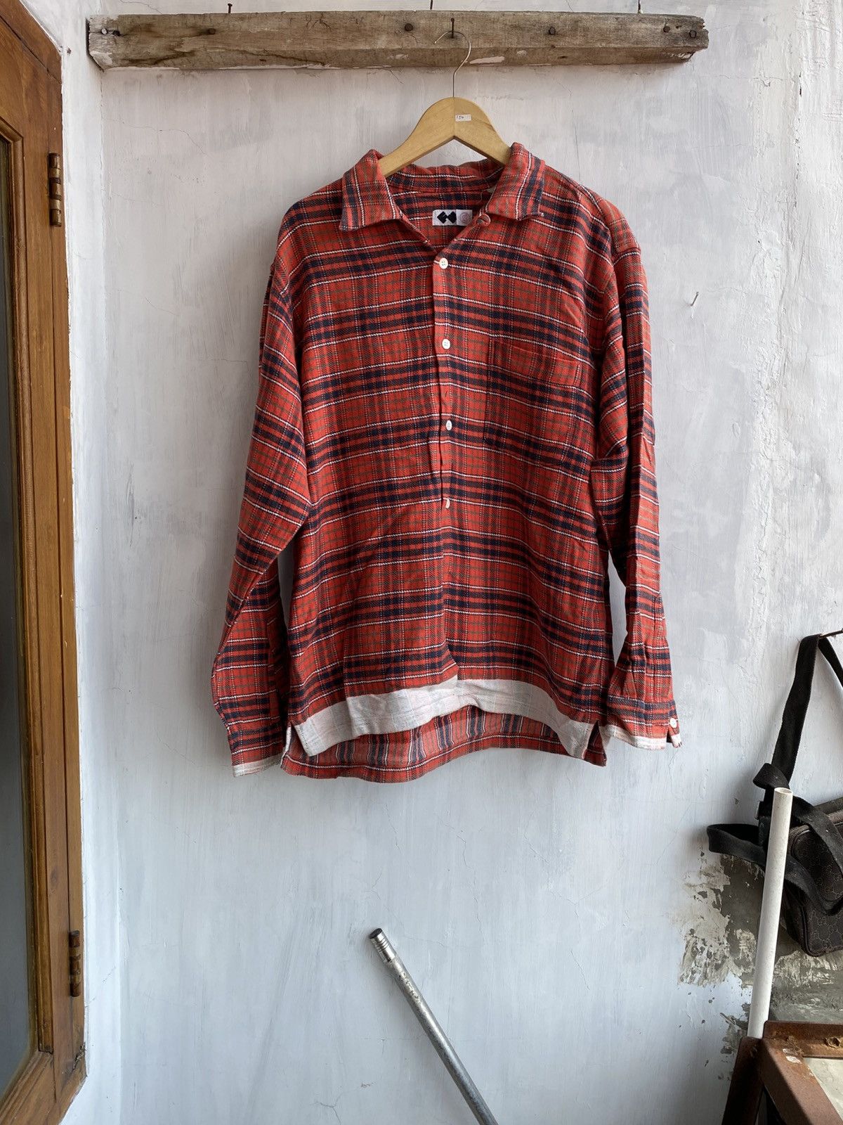 GOODENOUGH archive finnesse flanel white stripe Size US L / EU 52-54 / 3 - 1 Thumbnail