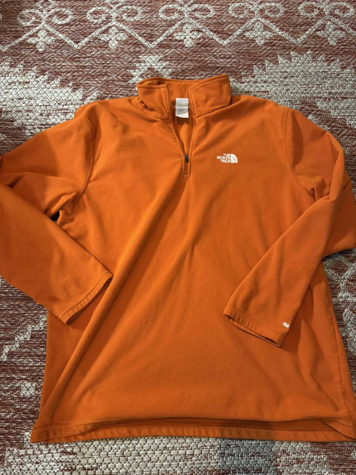 The North Face The North Face Glacier Fleece 1/4 Orange XL Mens Size US XL / EU 56 / 4 - 1 Thumbnail