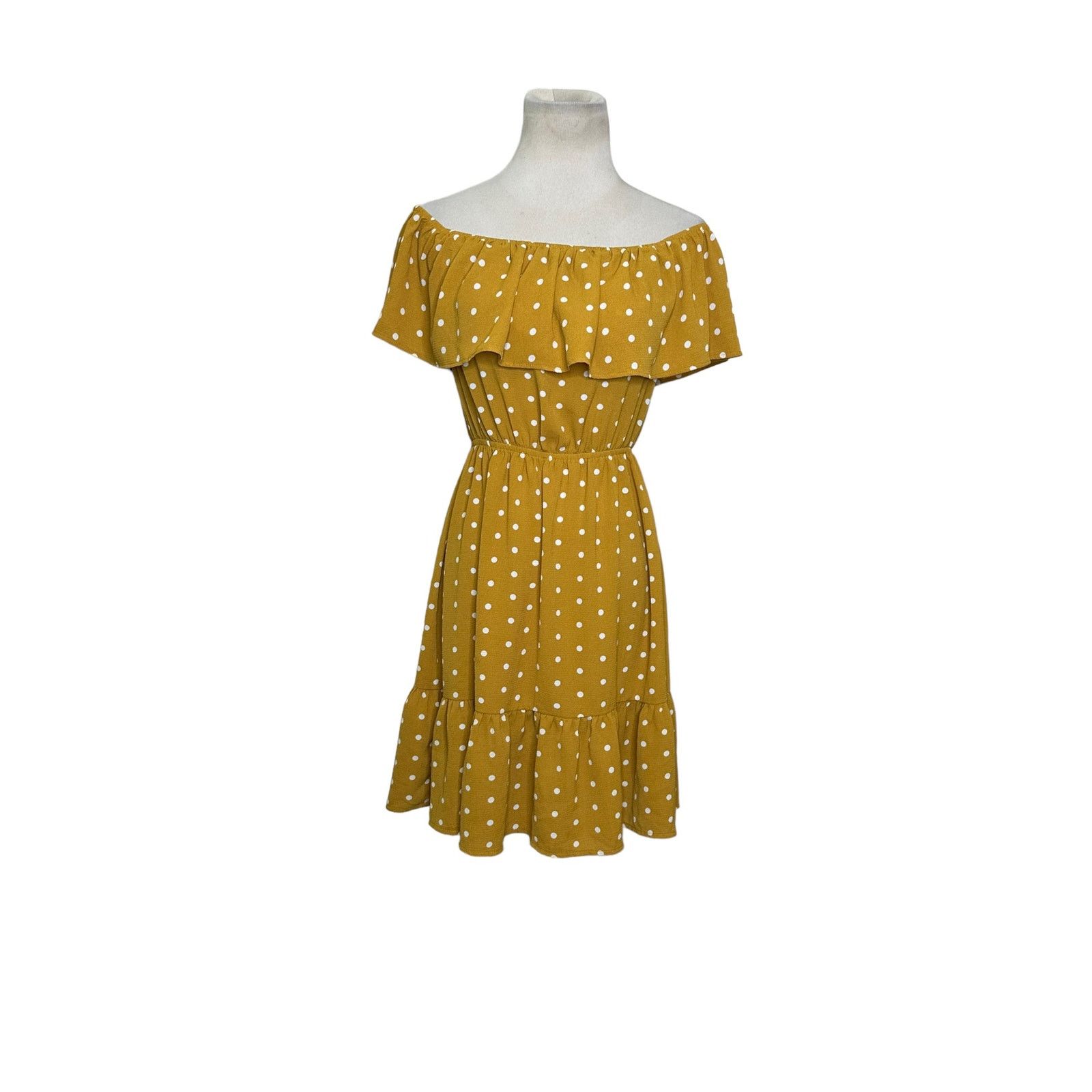Forever 21 Forever 21 polka dots off shoulder mini dress size Small Size S / US 4 / IT 40 - 8 Thumbnail