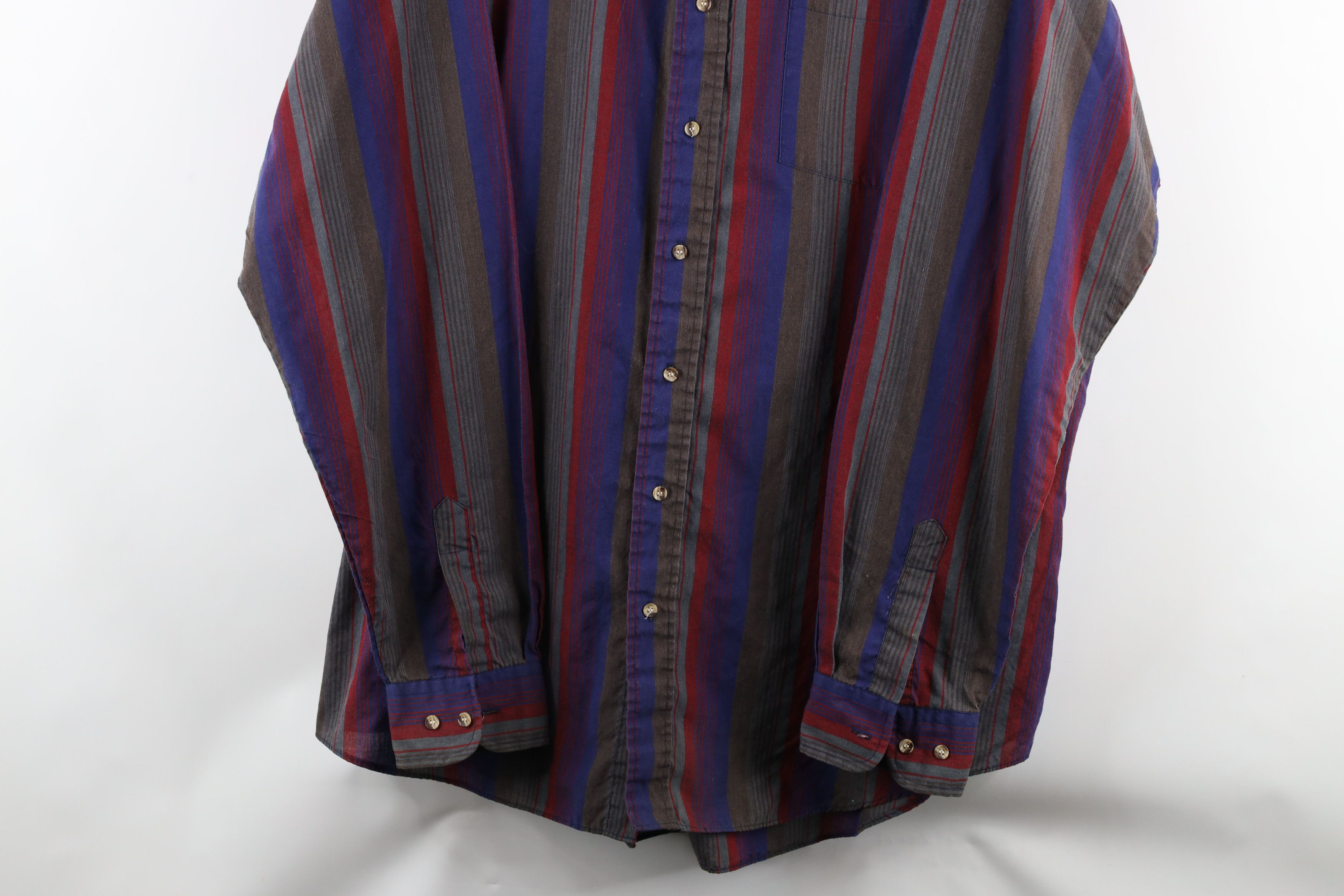 Vintage Vintage 90s Streetwear Block Collared Button Down Shirt Size US XL / EU 56 / 4 - 3 Thumbnail
