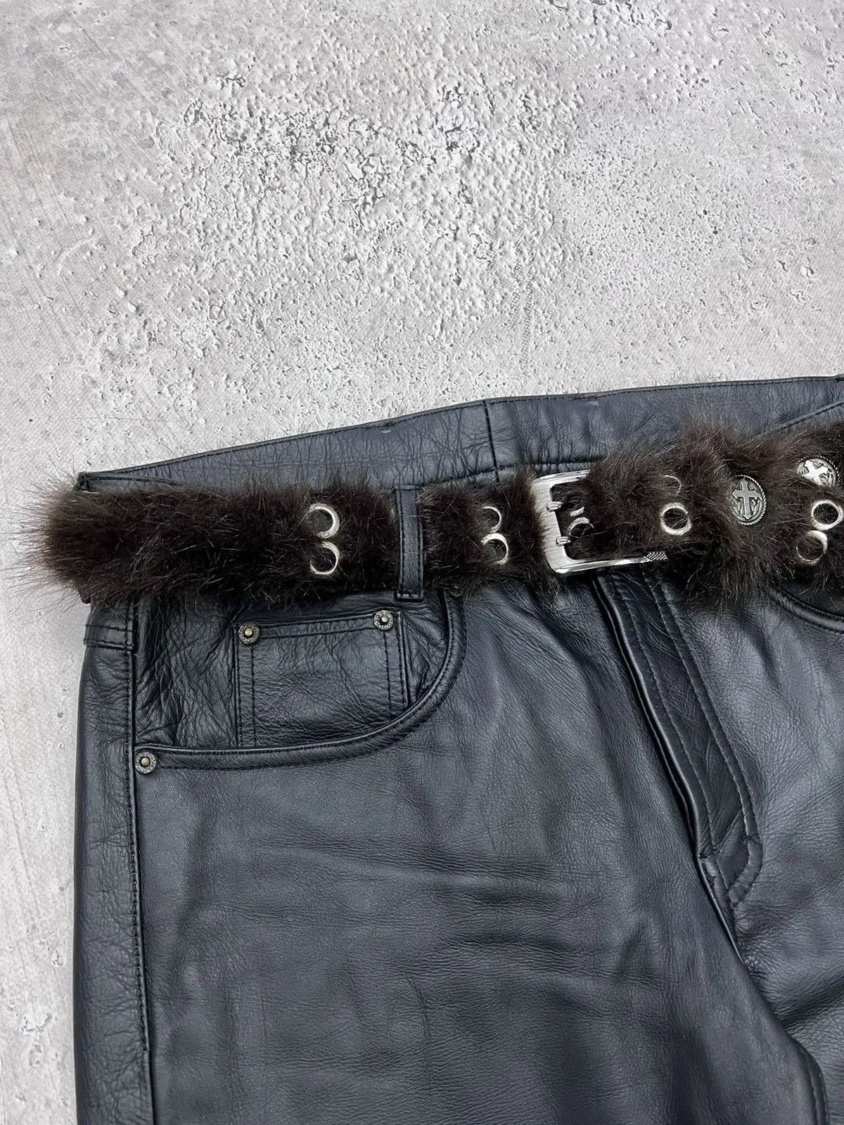 Other Vintage fur fuzzy hystericglamour style punk belt Size ONE SIZE - 4 Thumbnail