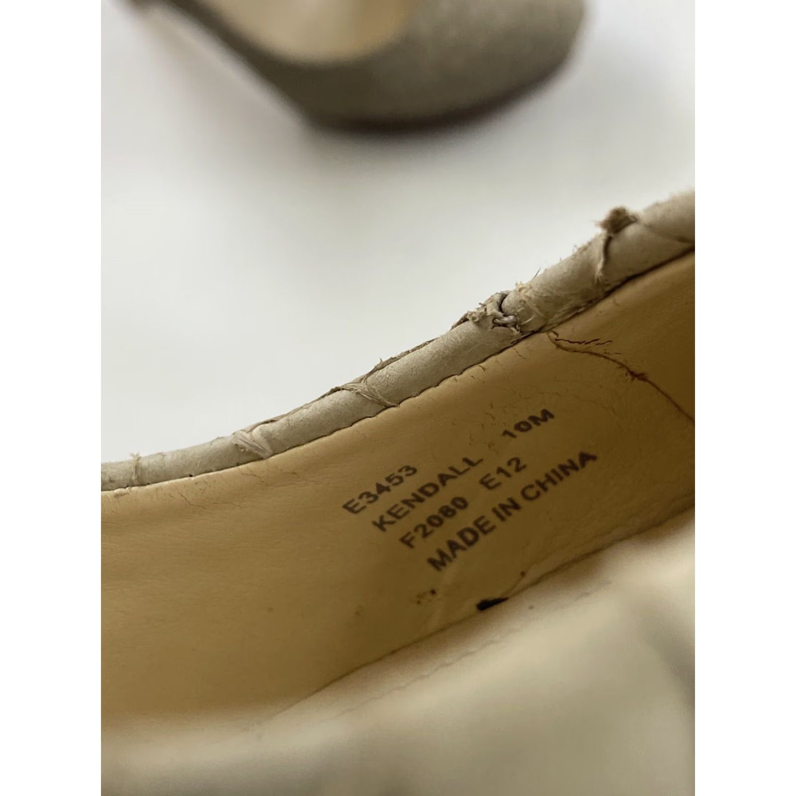 Calvin Klein Calvin Klein Kendall Heels 10 Tan Round Toe Fashion Pumps Womens US 10 Beige Leather Ultra High Heel M Size US 10 / IT 40 - 5 Thumbnail