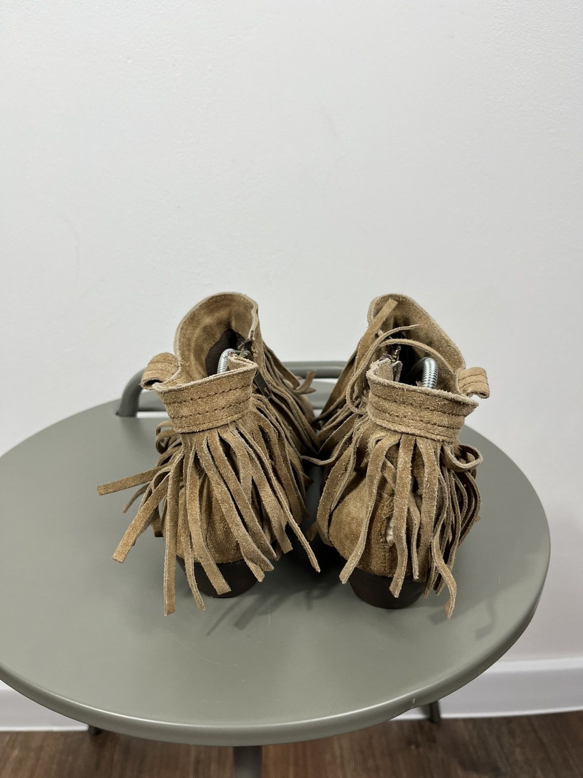 Other Suede Fringe Ankle Boots Brown Womens EU 39 Size US 8 / IT 38 - 5 Thumbnail
