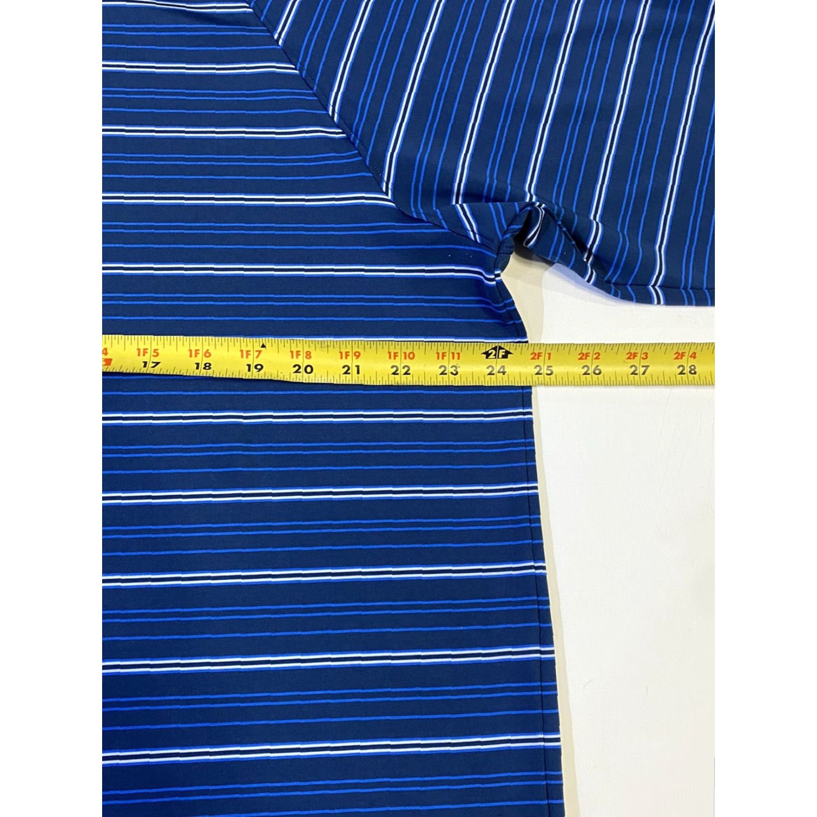 Under Armour Under Armour Polo Shirt Golf Short Sleeve Striped Blue White Men's XL Mens XL Under Armour HeatGear Regular Shirt Size US XL / EU 56 / 4 - 3 Thumbnail