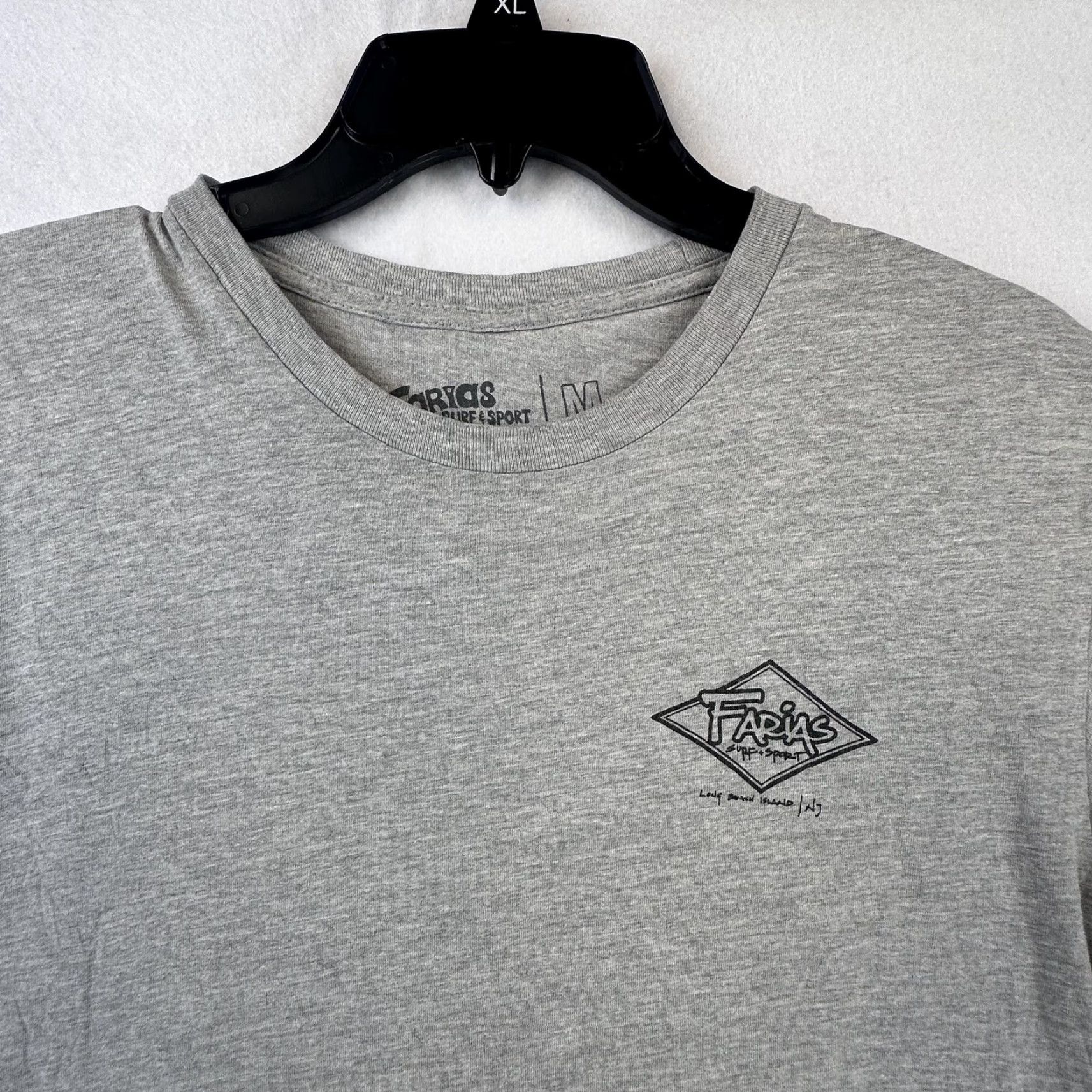 Vintage Farias Surf & Sport Shirt Mens M Gray Graphic Print Beach Fish Tee Short Sleeve Crew Neck Modern 90s? Wait. Size US M / EU 48-50 / 2 - 3 Thumbnail