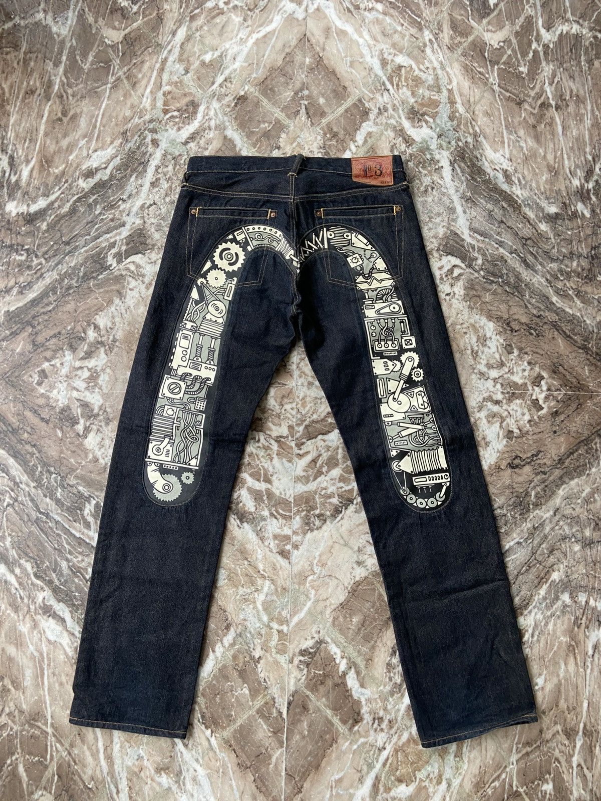 ジーンズ ダークデニム EVISU 32X34