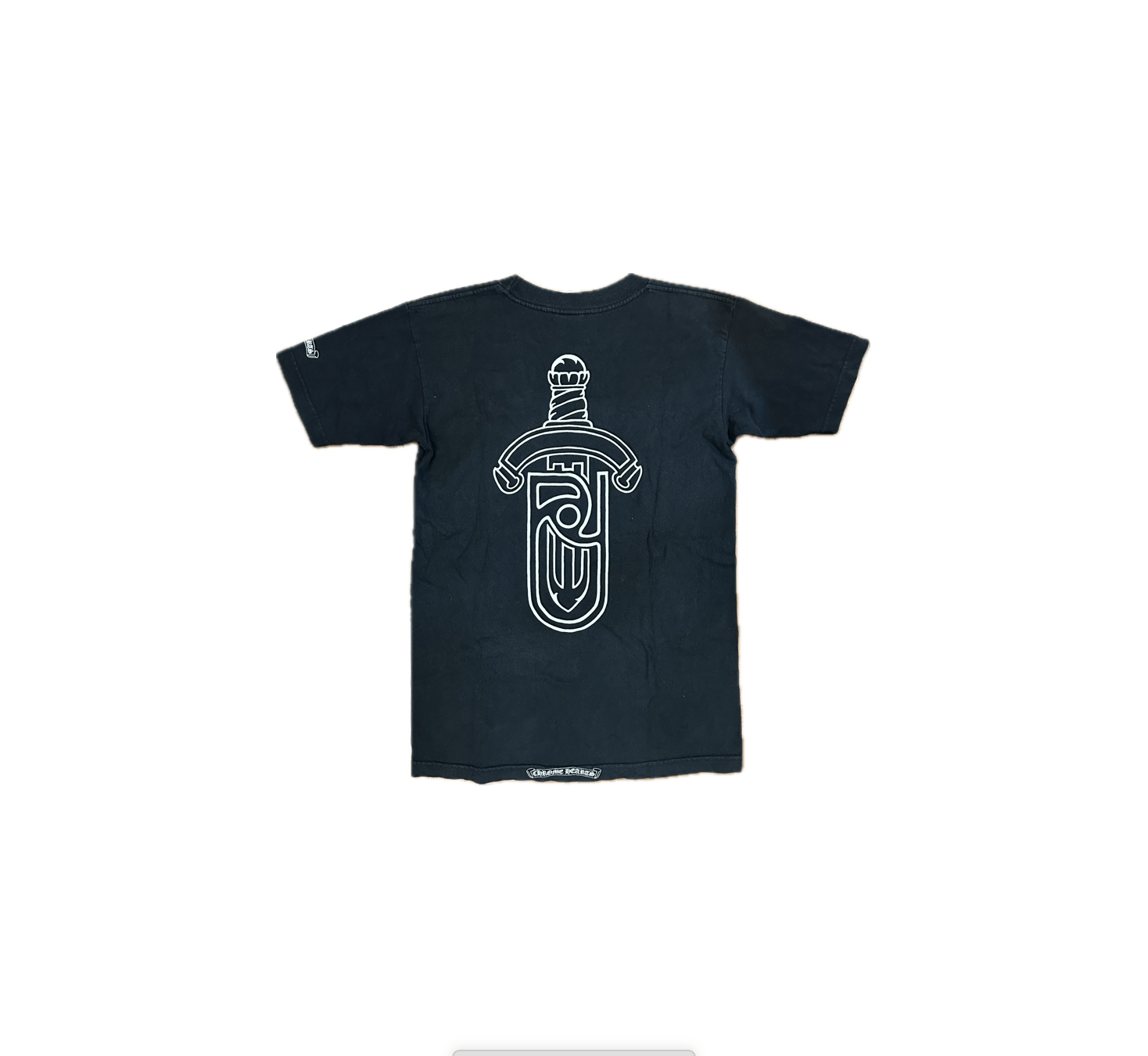 image of Chrome Hearts Dagger T Shirt in Black, Men's (Size Small)