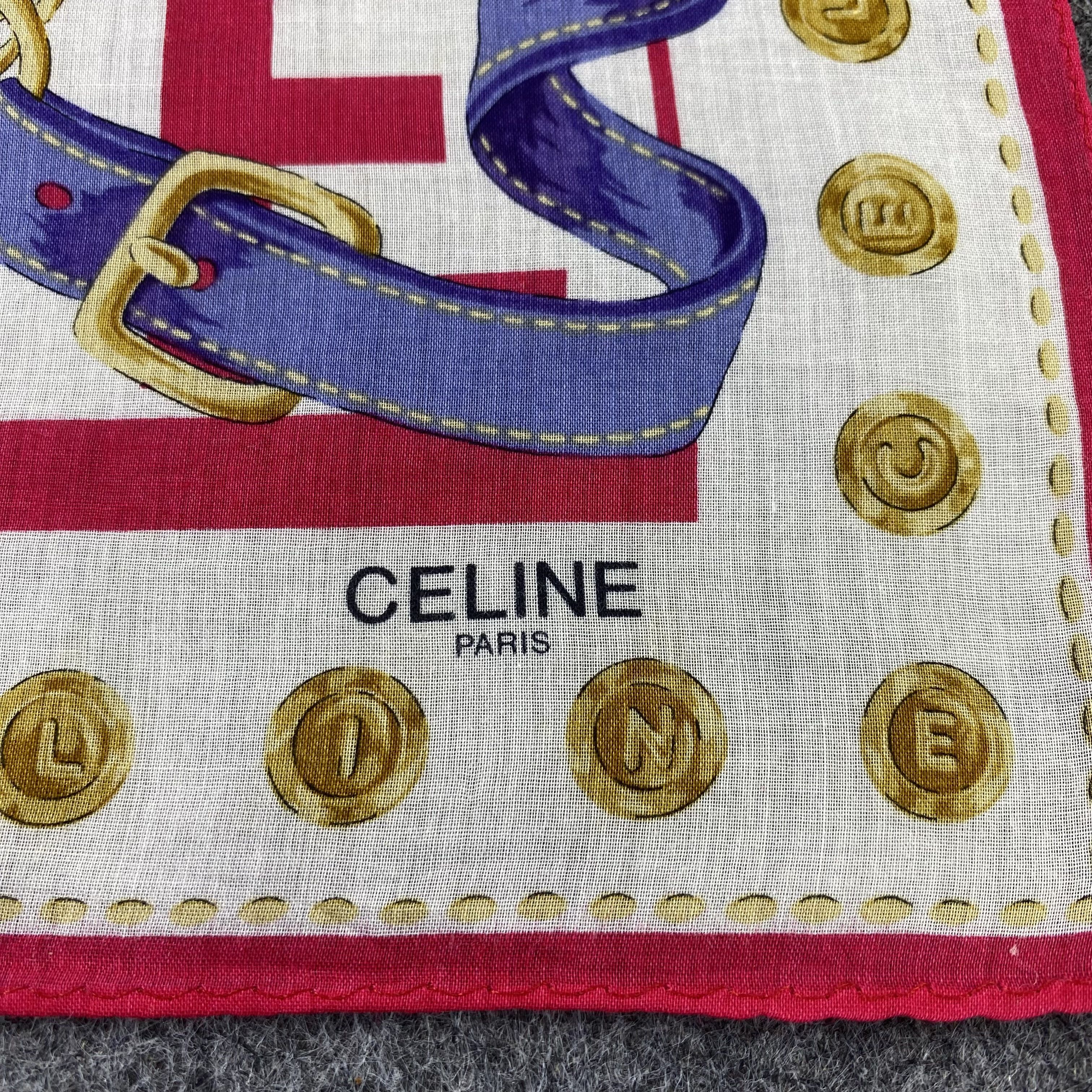 Celine Celine Handkerchief / Bandana / Neckerchief /Headscarf-B1152 Size ONE SIZE - 5 Thumbnail