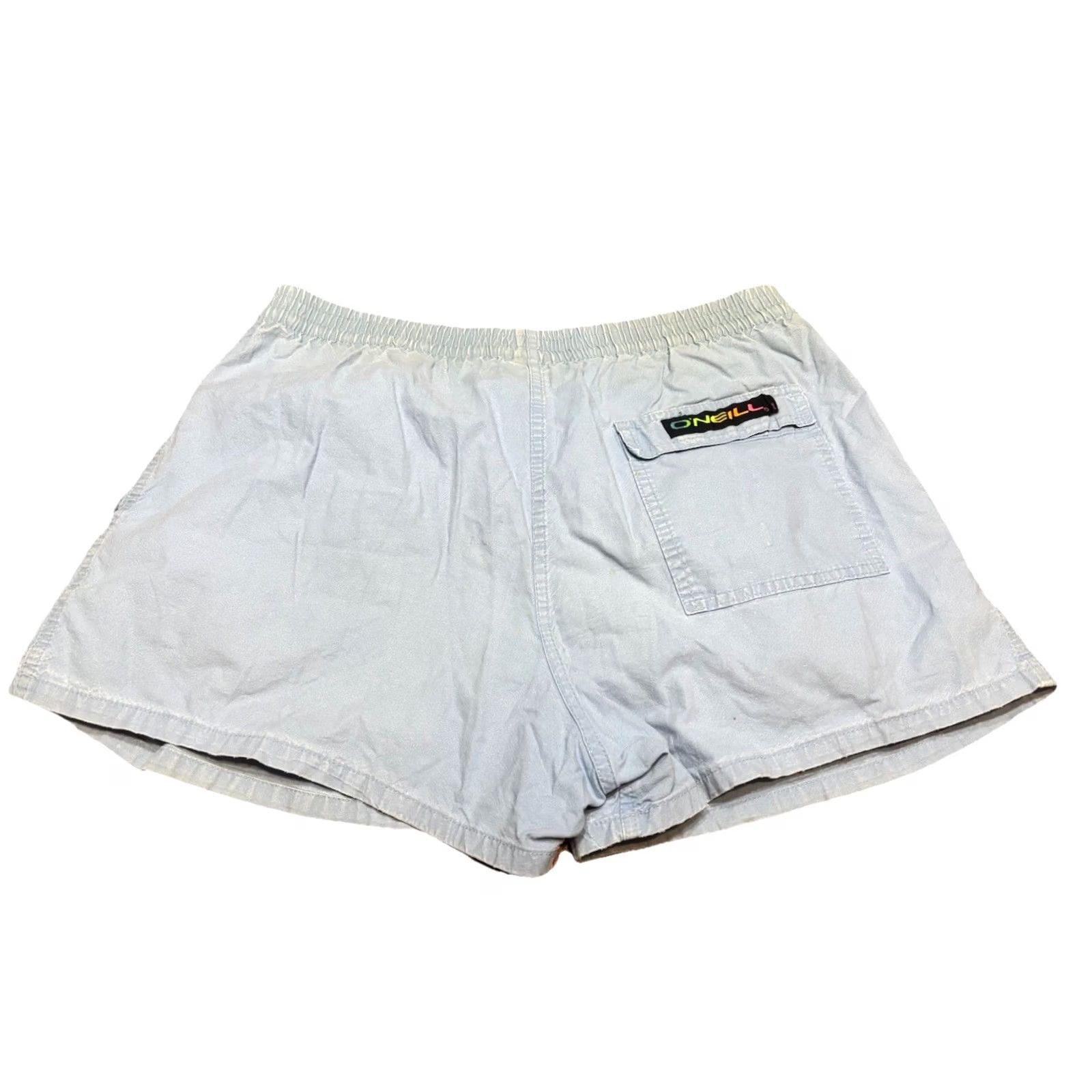 O'Neill VINTAGE O'neill Shorts M Blue 100% Cotton Surf Skate Beach 80s 90s retro Board OP USA Size US 31 - 2 Thumbnail
